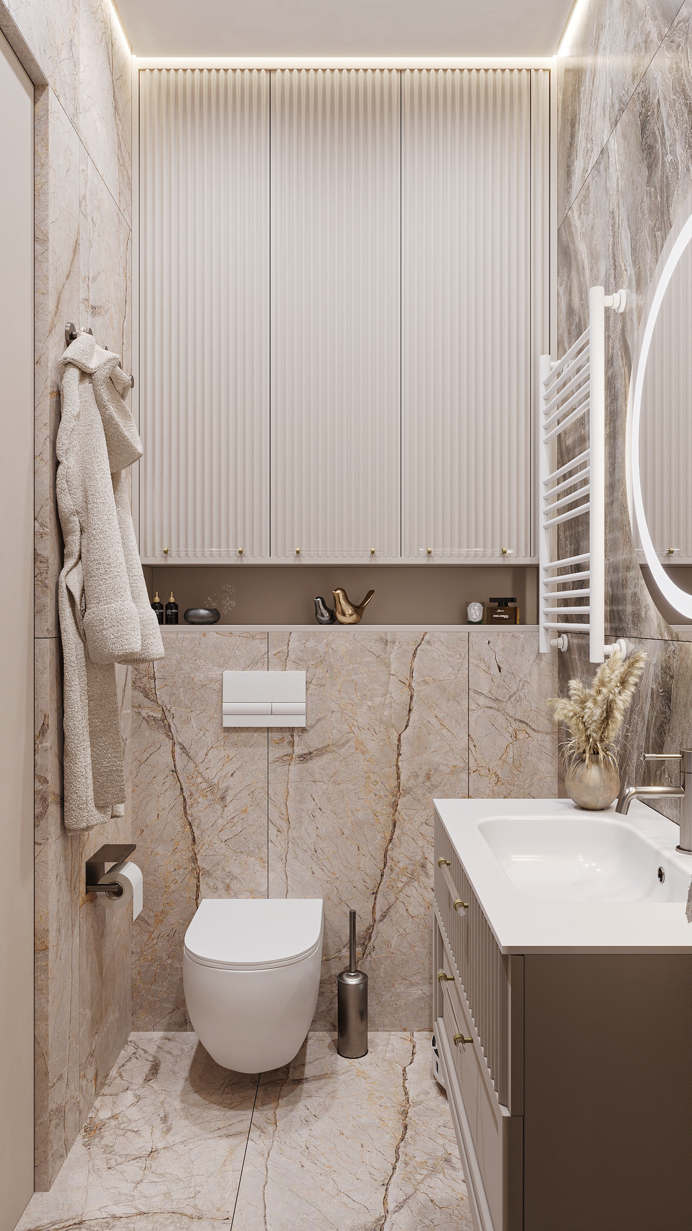 Квартира в карамельно - кофейной гамме  в ЖК HOLMS RESIDENCE