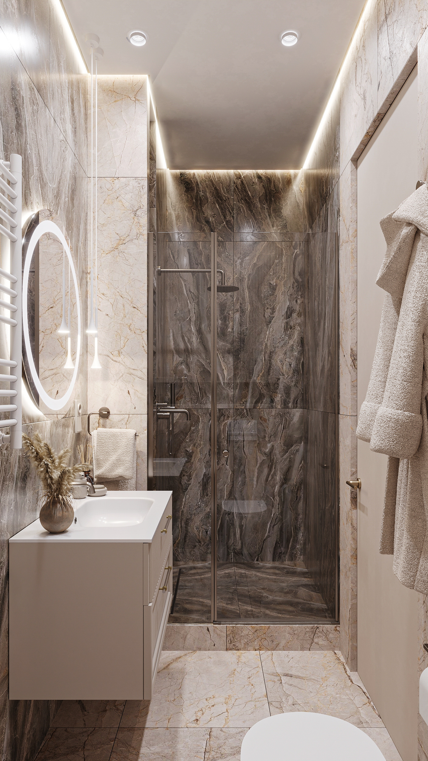 Квартира в карамельно - кофейной гамме  в ЖК HOLMS RESIDENCE