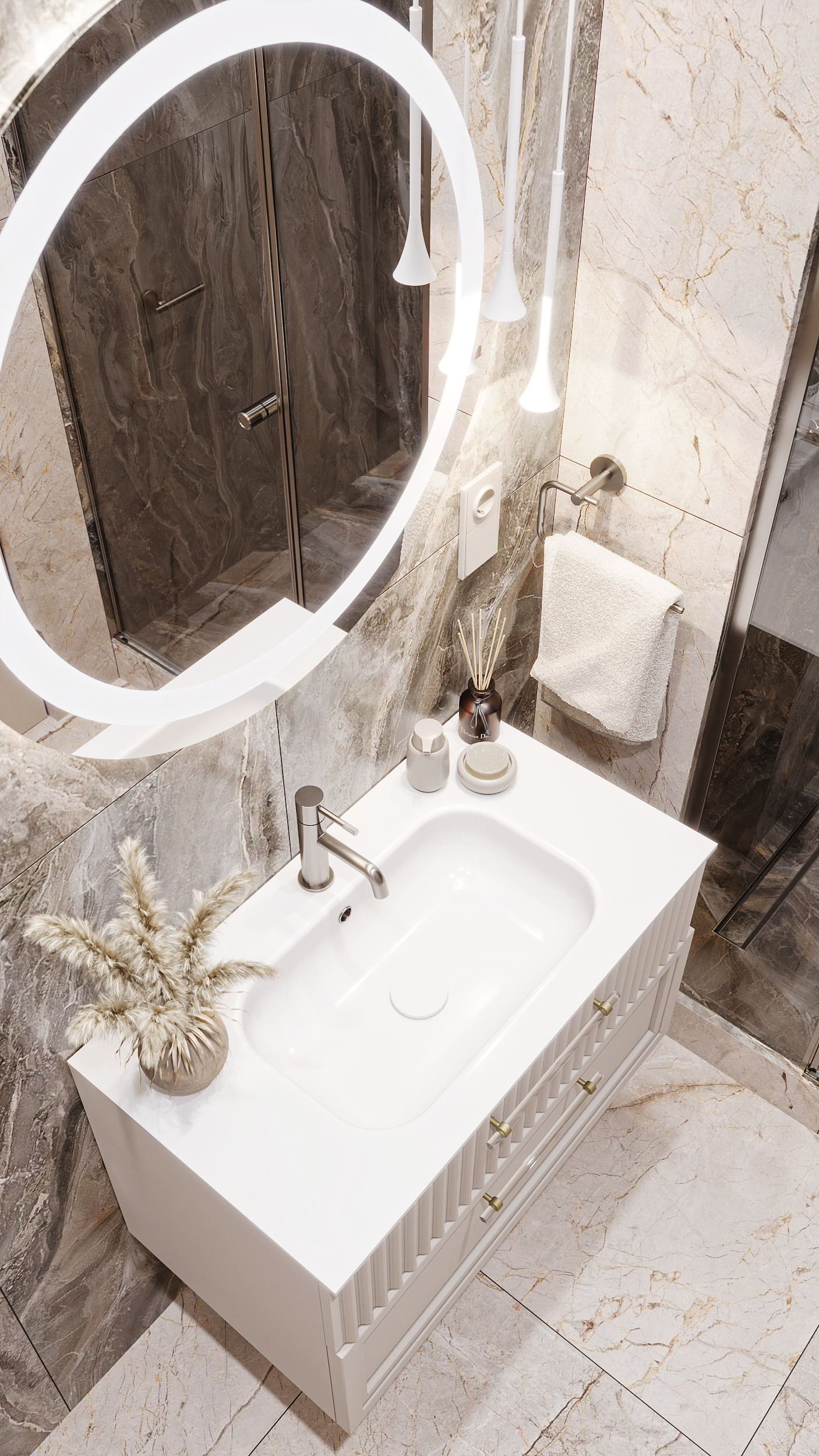 Квартира в карамельно - кофейной гамме  в ЖК HOLMS RESIDENCE