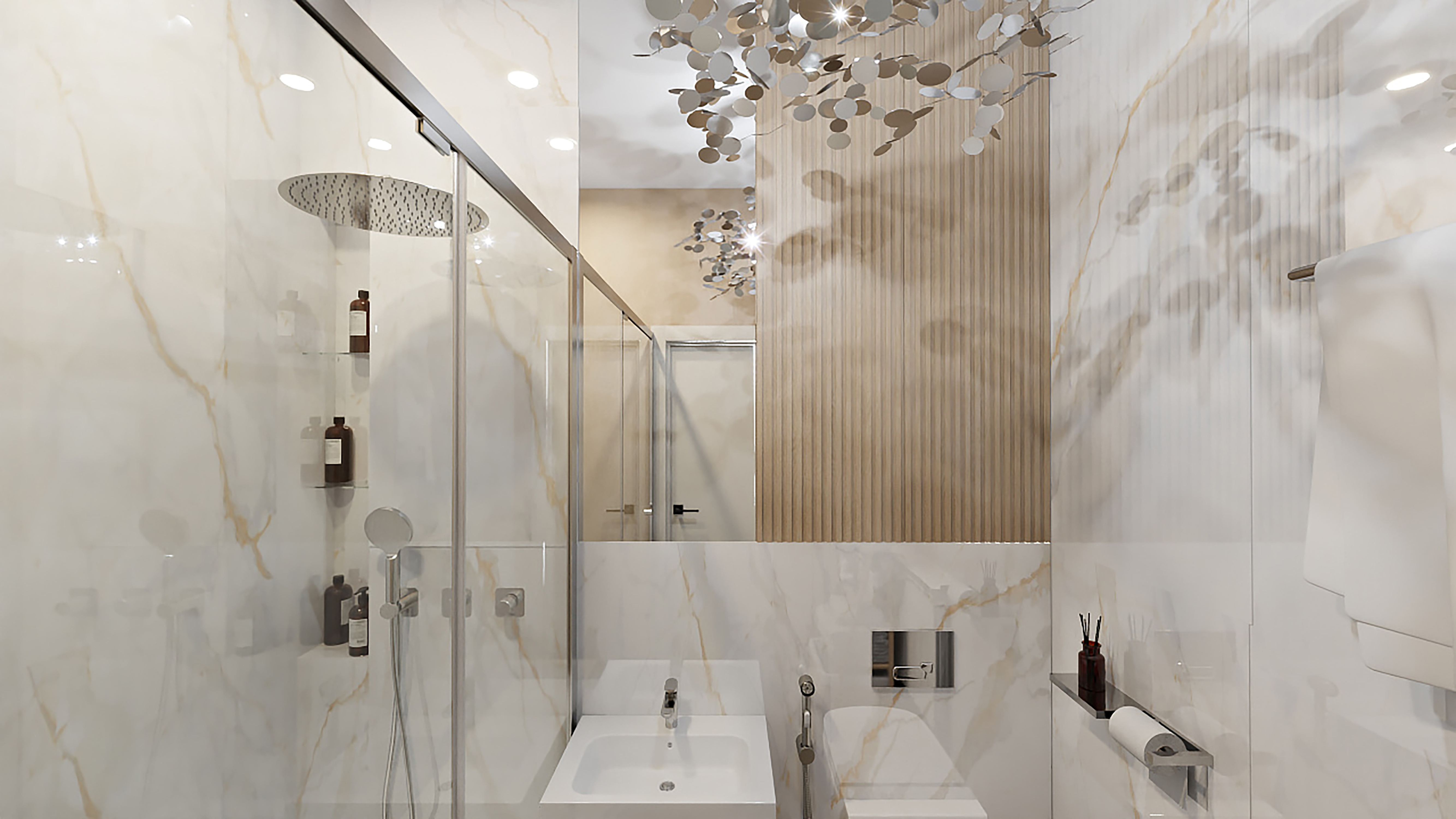 Гостиная и санузел