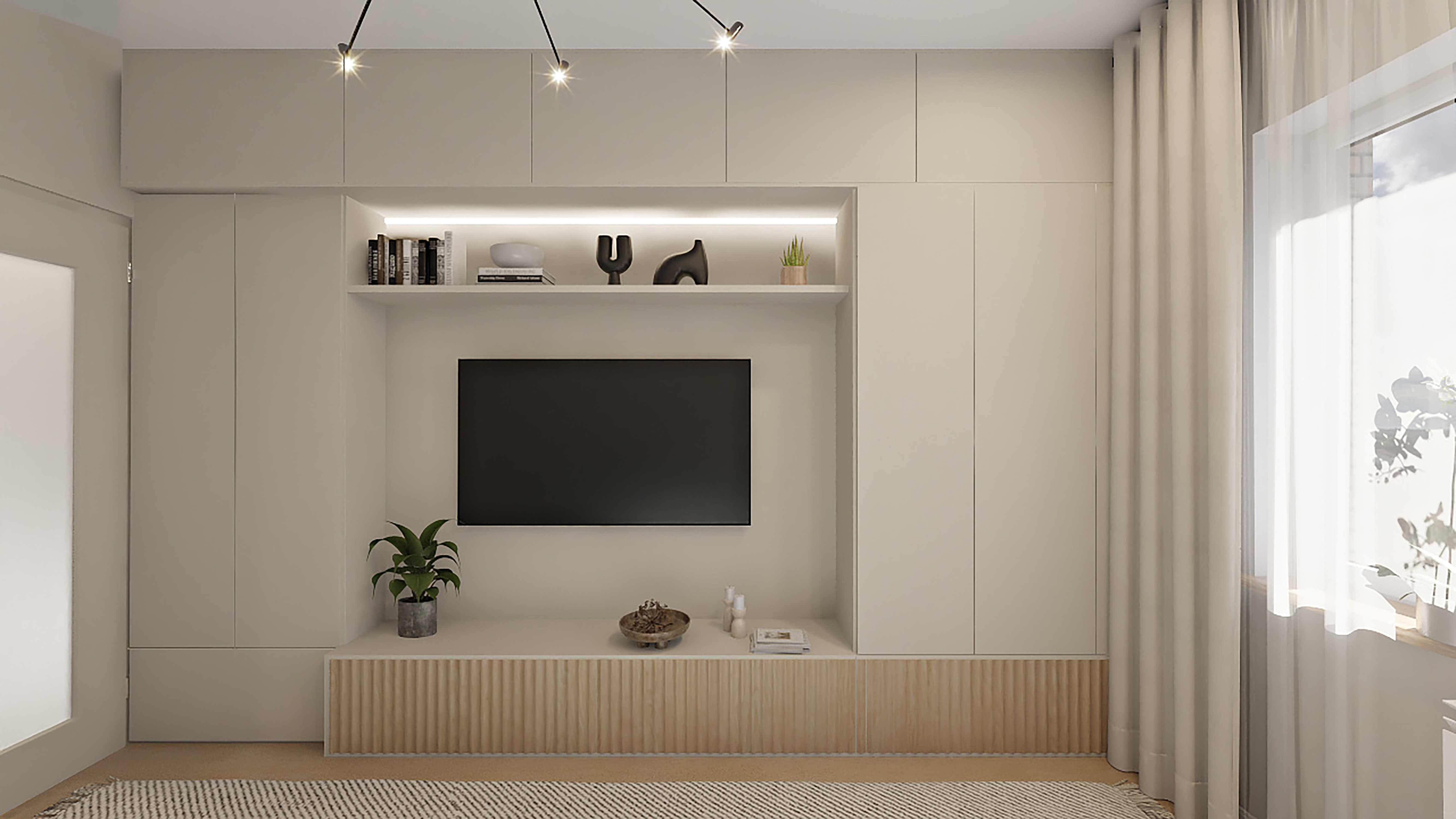 Гостиная и санузел