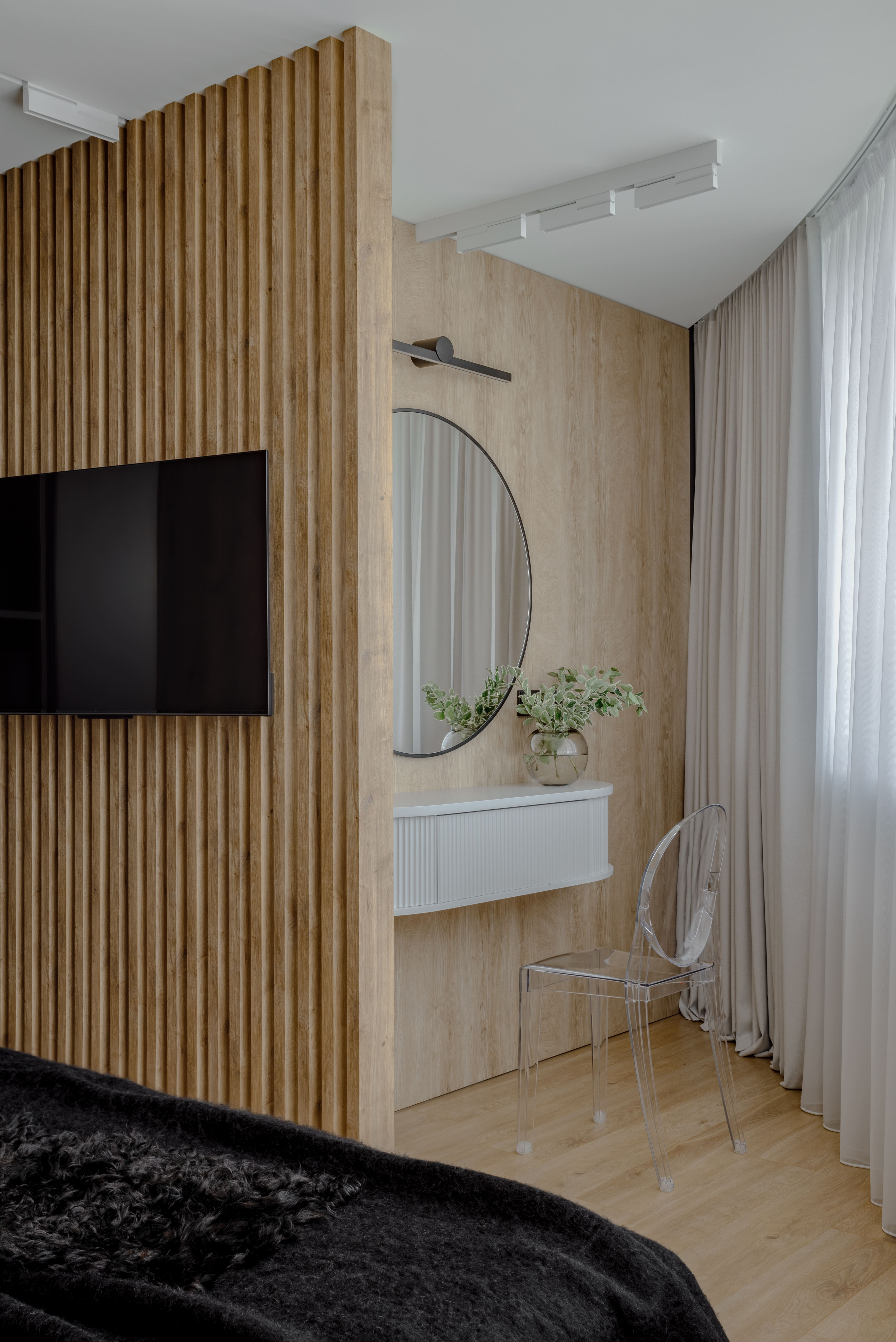 "Над облаками". Фотографии реализованного проекта квартиры 80 м2