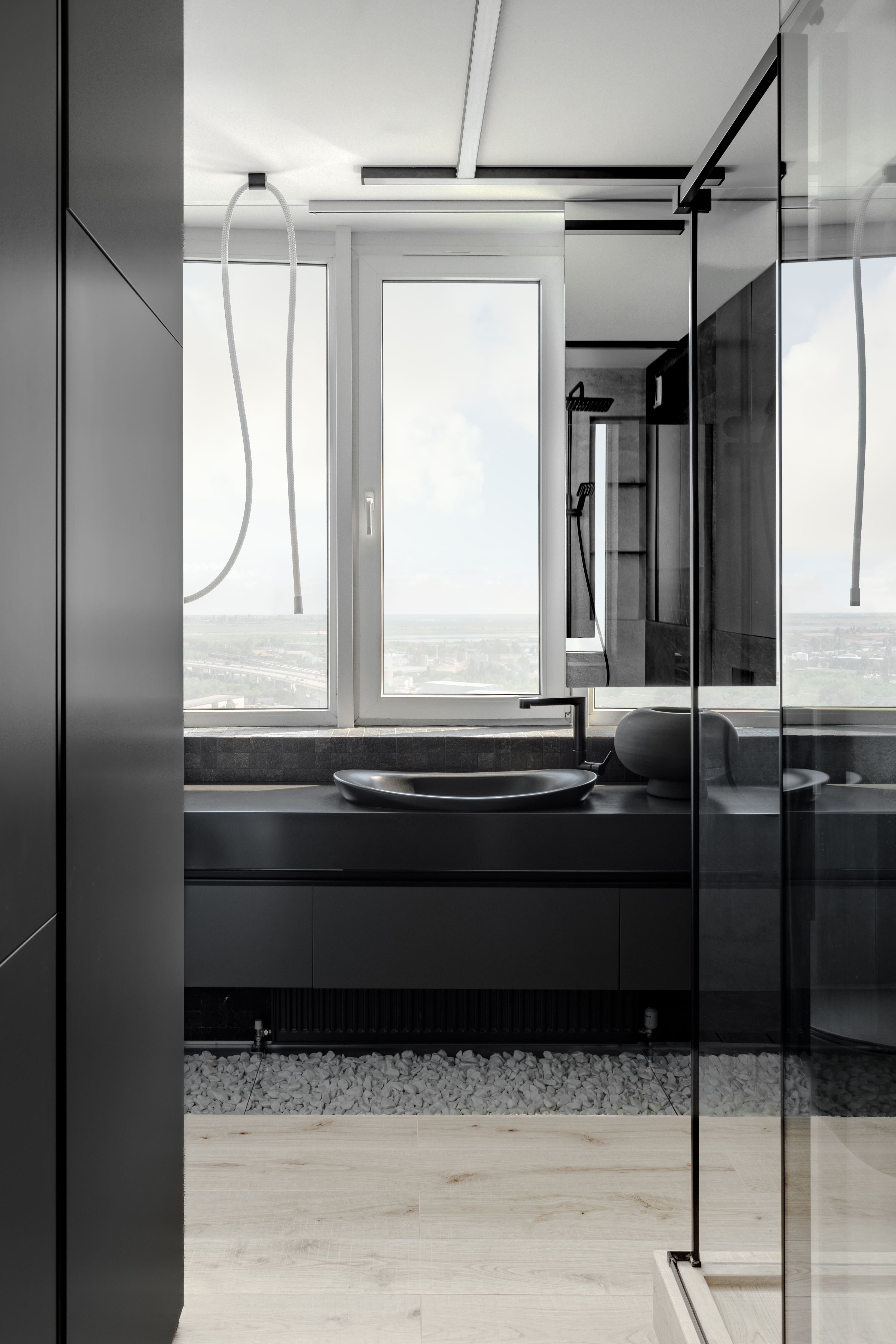 "Над облаками". Фотографии реализованного проекта квартиры 80 м2