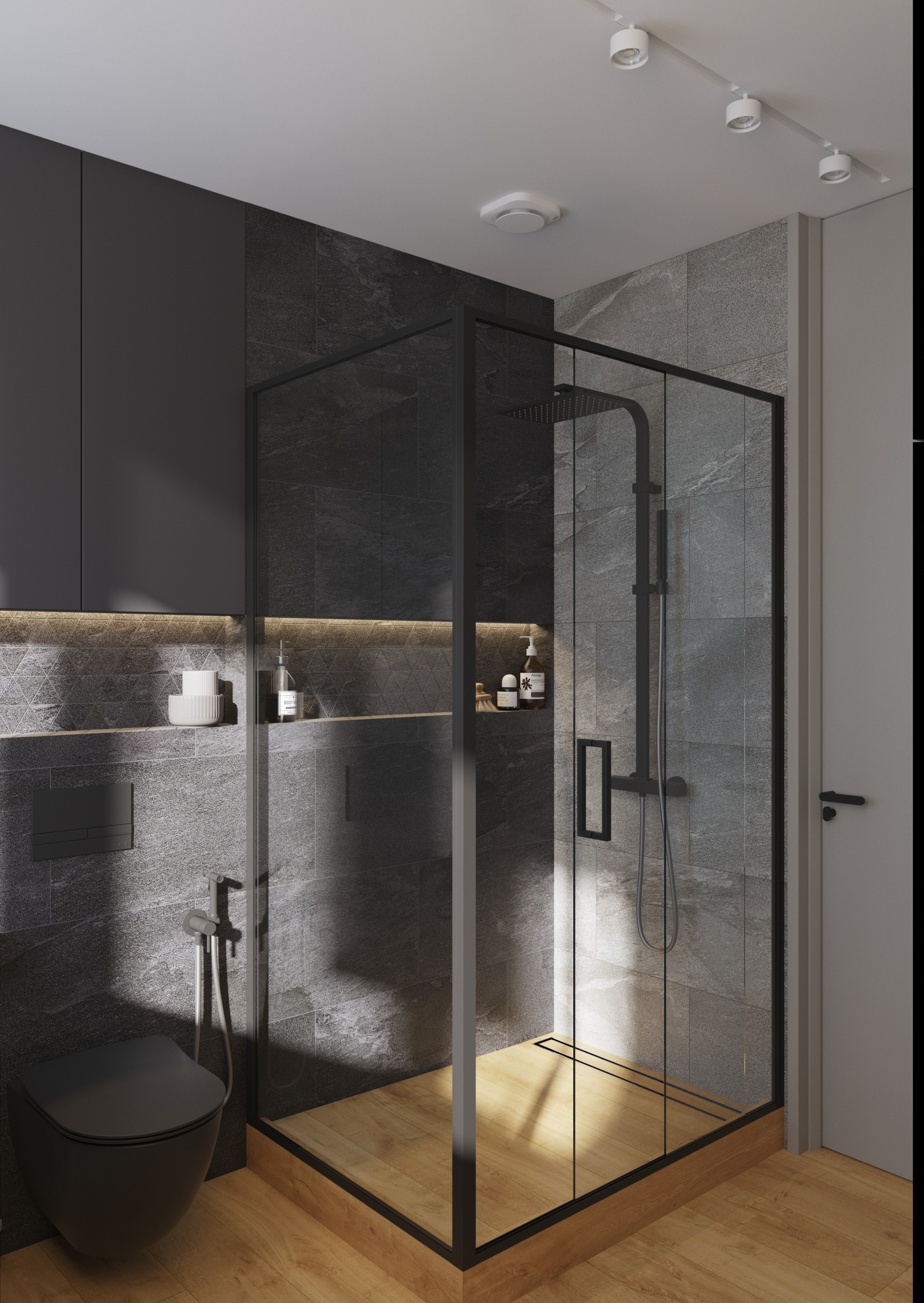 "Над облаками". Фотографии реализованного проекта квартиры 80 м2