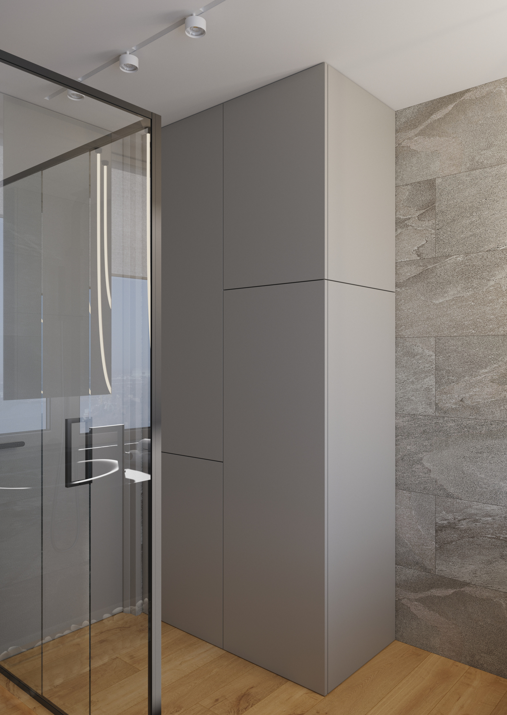 "Над облаками". Фотографии реализованного проекта квартиры 80 м2