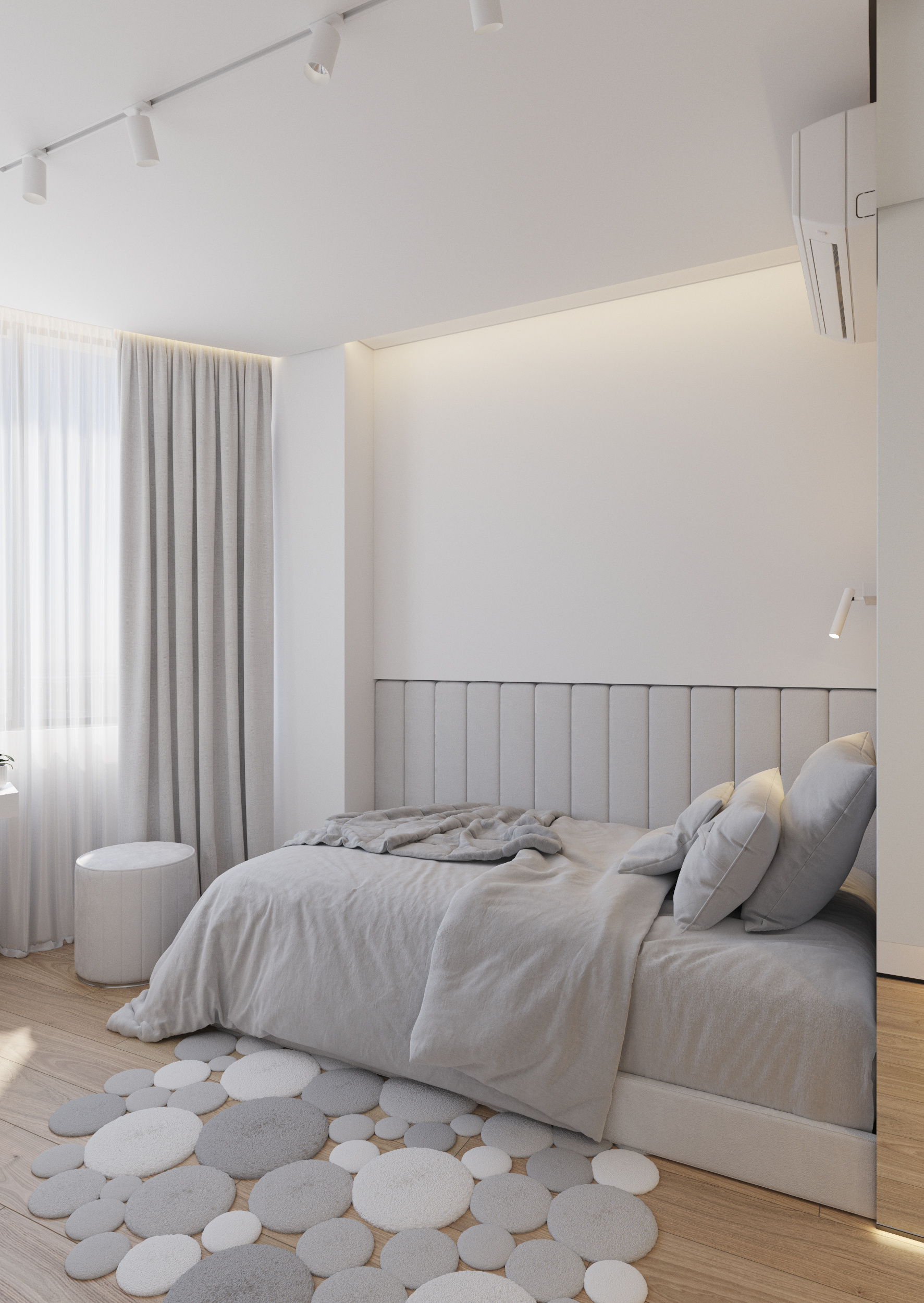 "Над облаками". Фотографии реализованного проекта квартиры 80 м2