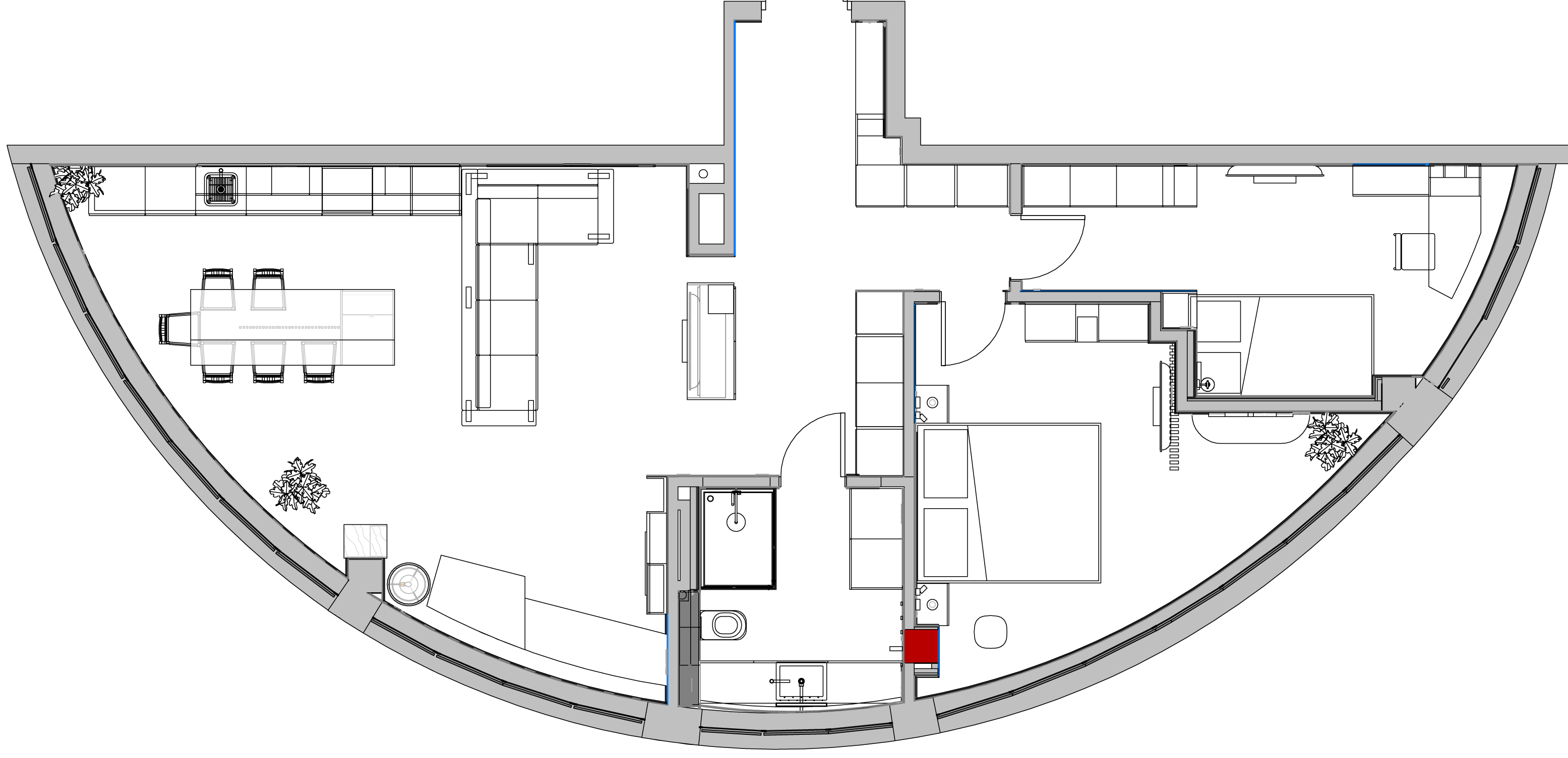 "Над облаками". Фотографии реализованного проекта квартиры 80 м2
