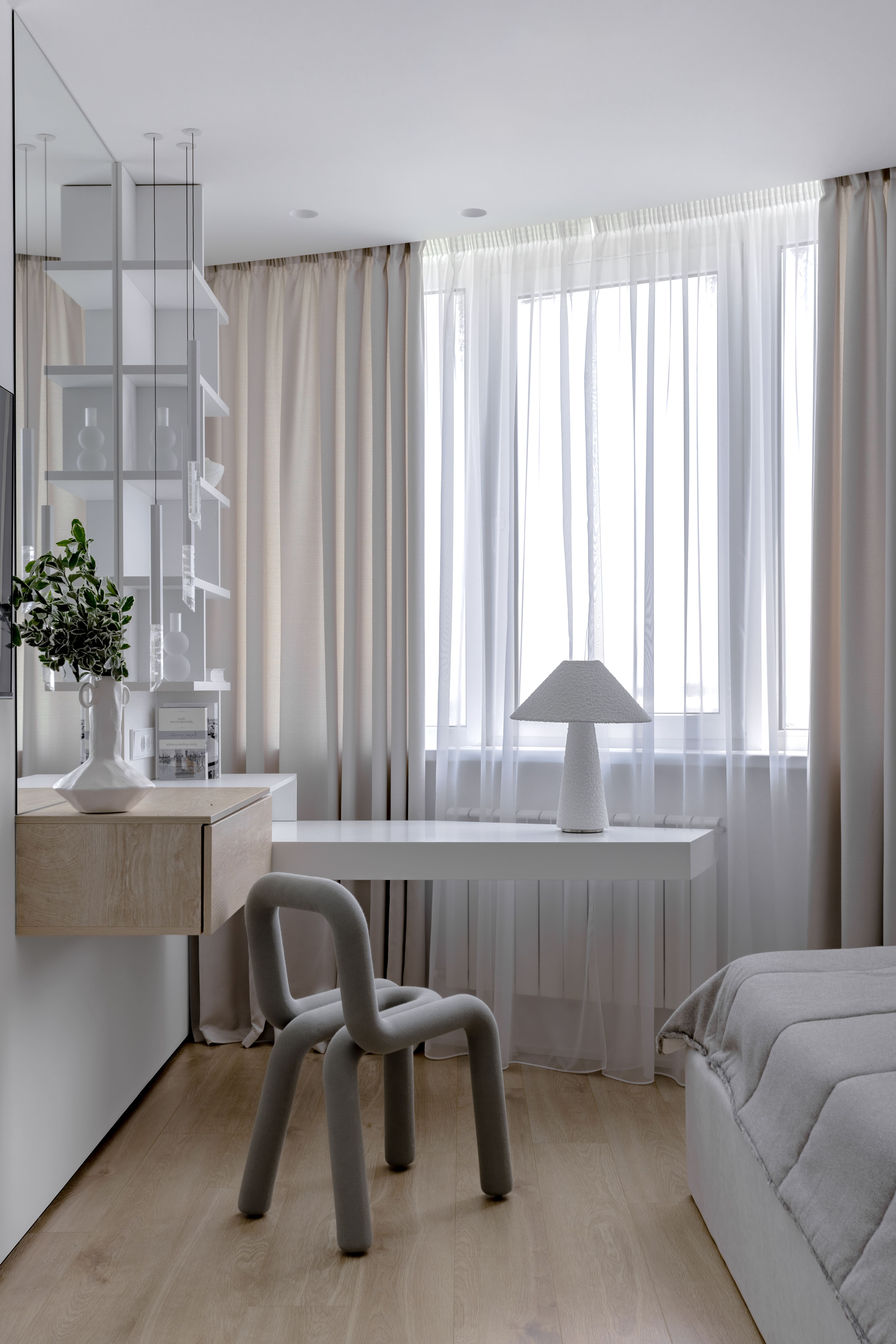 "Над облаками". Фотографии реализованного проекта квартиры 80 м2