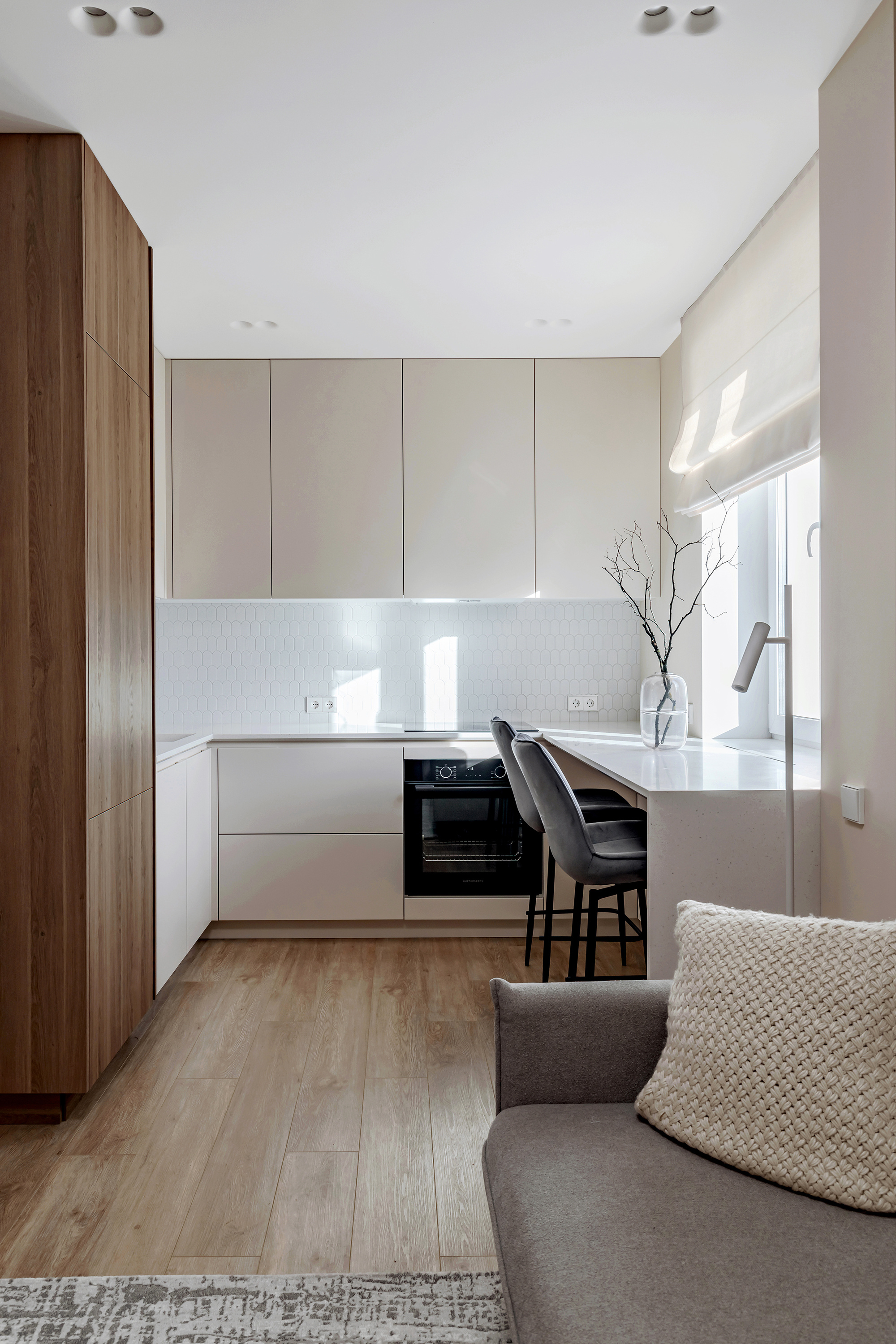 Обложка проекта: Реализованный проект квартиры 30кв.м.