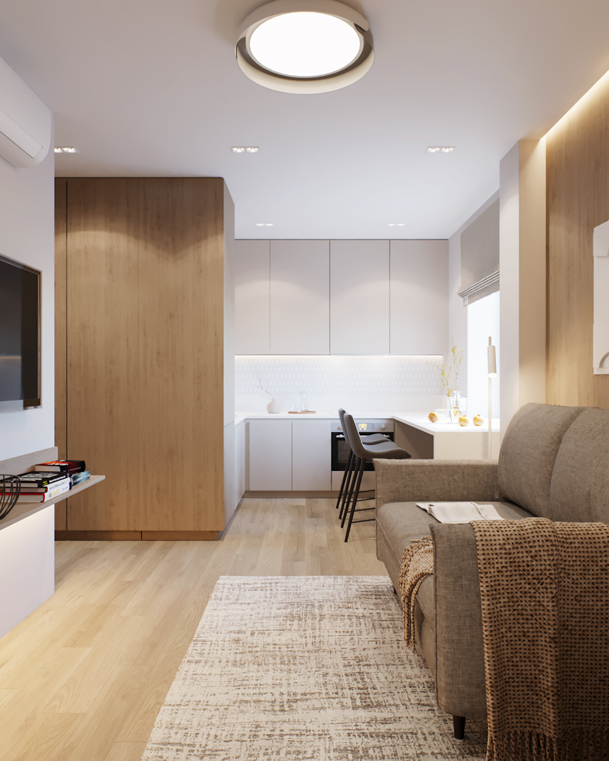 Реализованный проект квартиры 30кв.м.