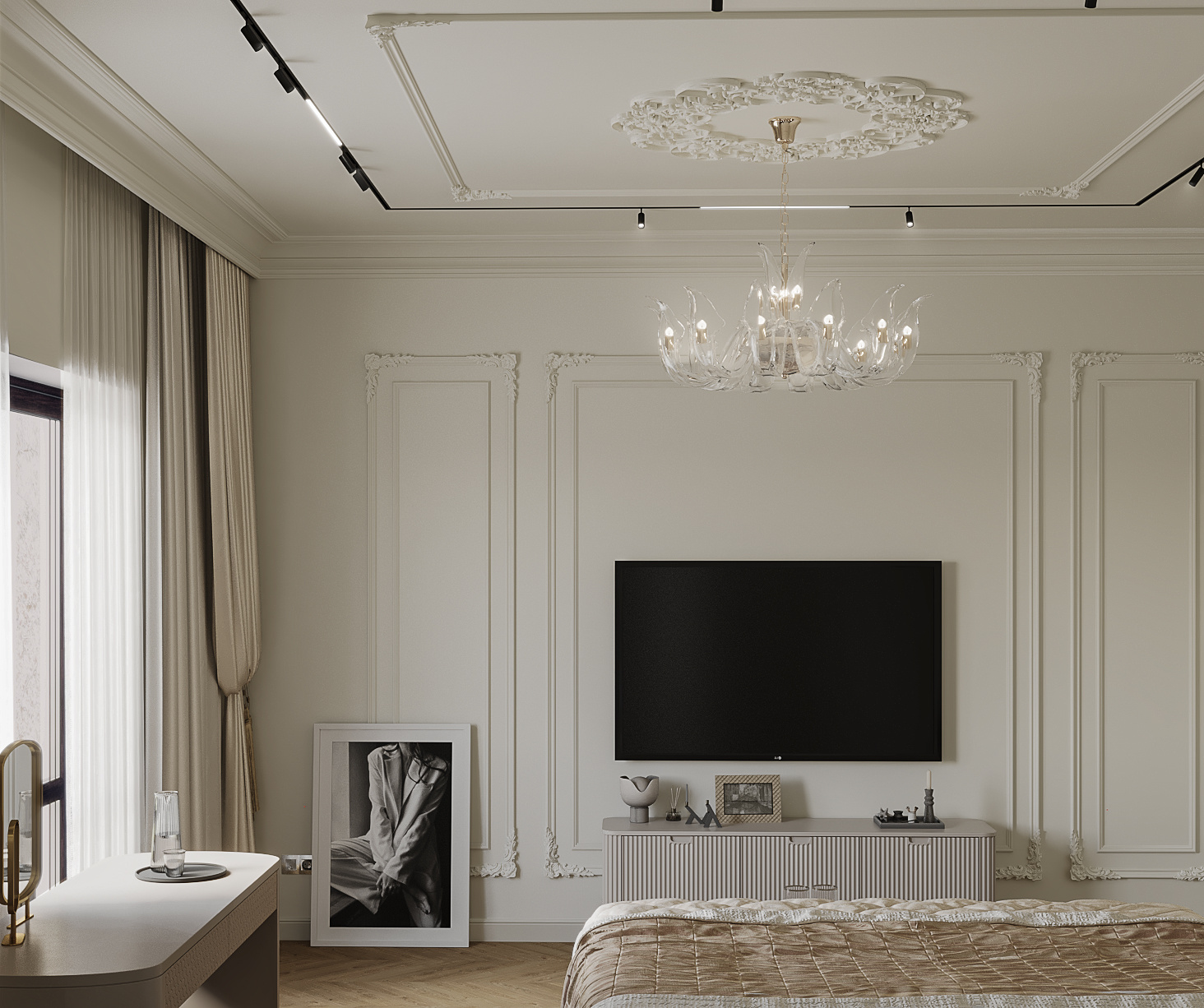 Визуализация Спальни. Подмосковье.