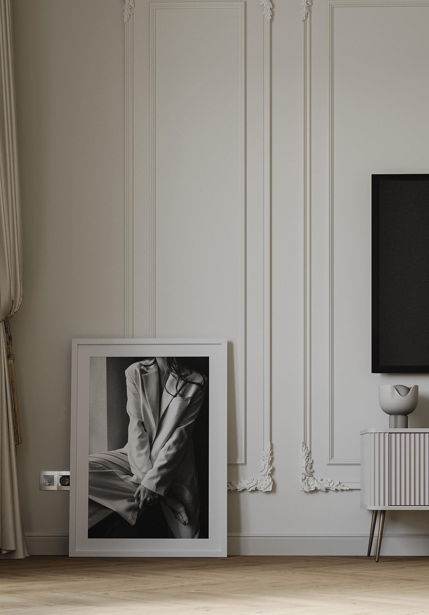 Визуализация Спальни. Подмосковье.