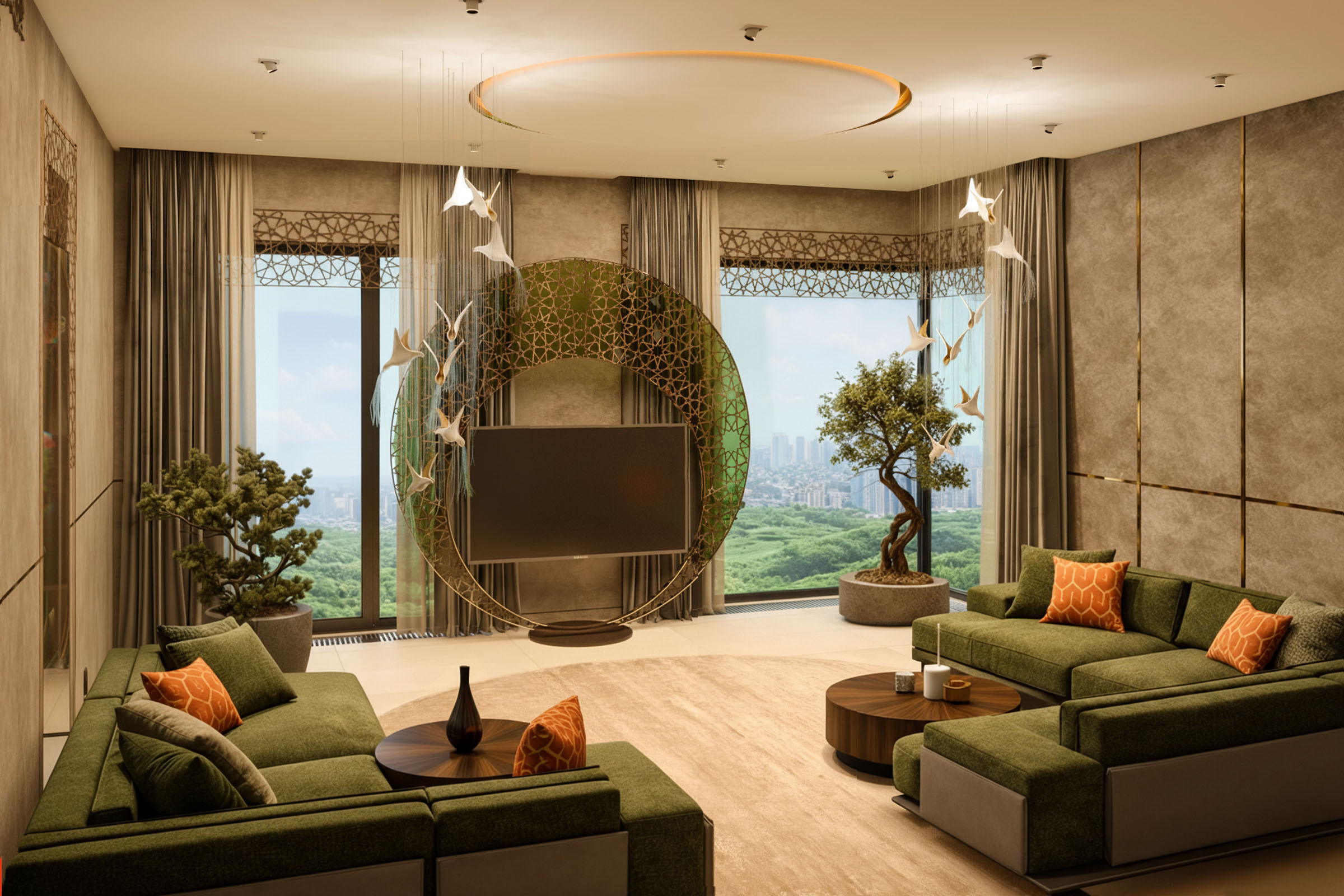 Обложка проекта: Дизайн квартиры в современном восточном стиле Москва ЖК Остров