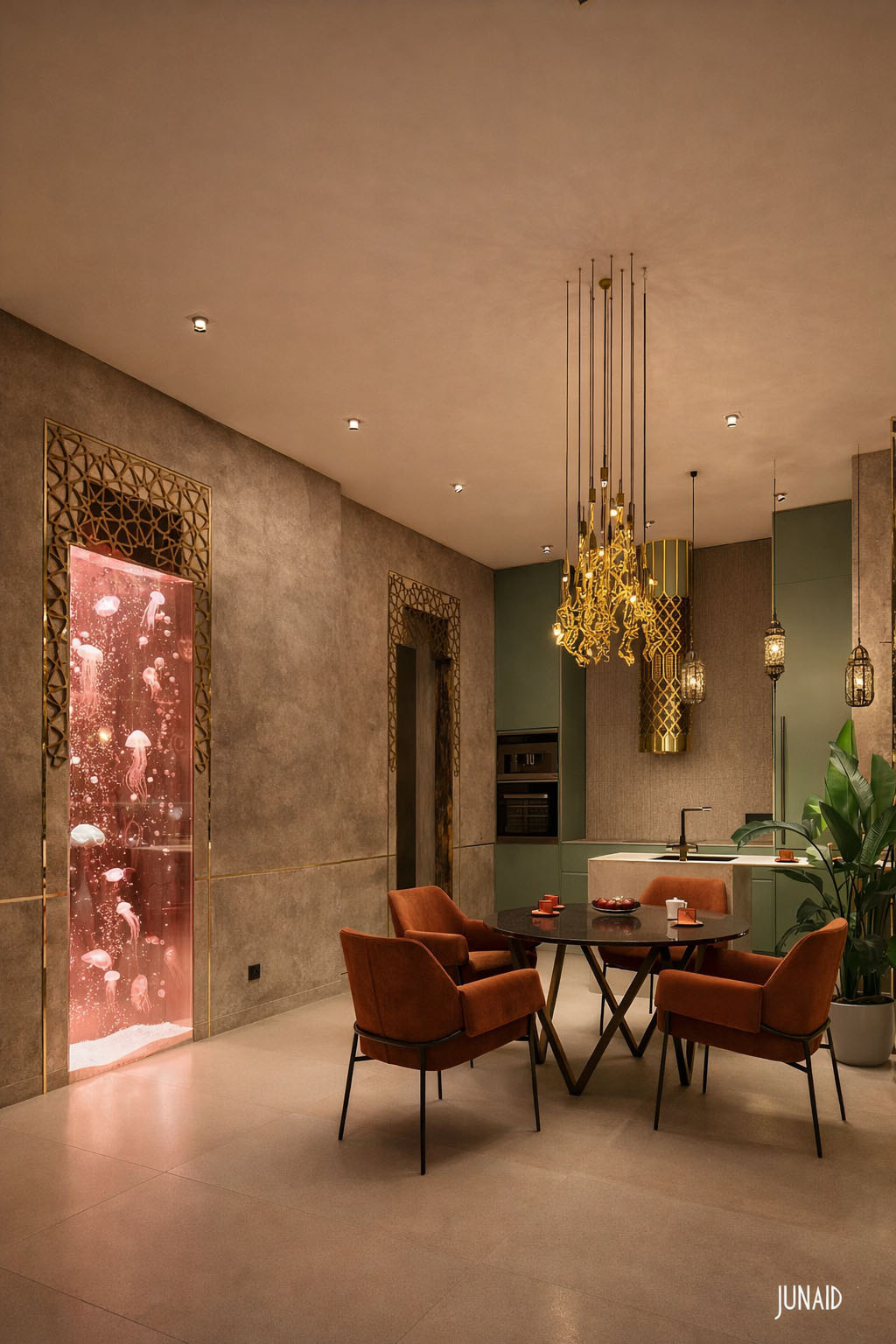 Дизайн квартиры в современном восточном стиле Москва ЖК Остров