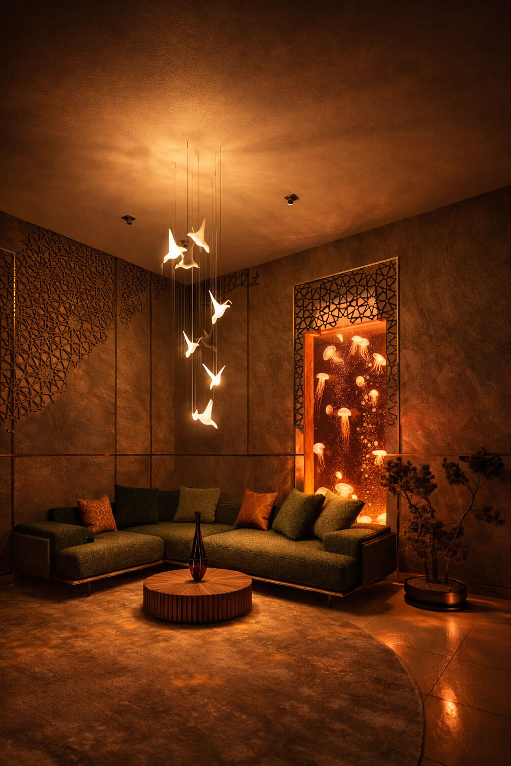 Дизайн квартиры в современном восточном стиле Москва ЖК Остров