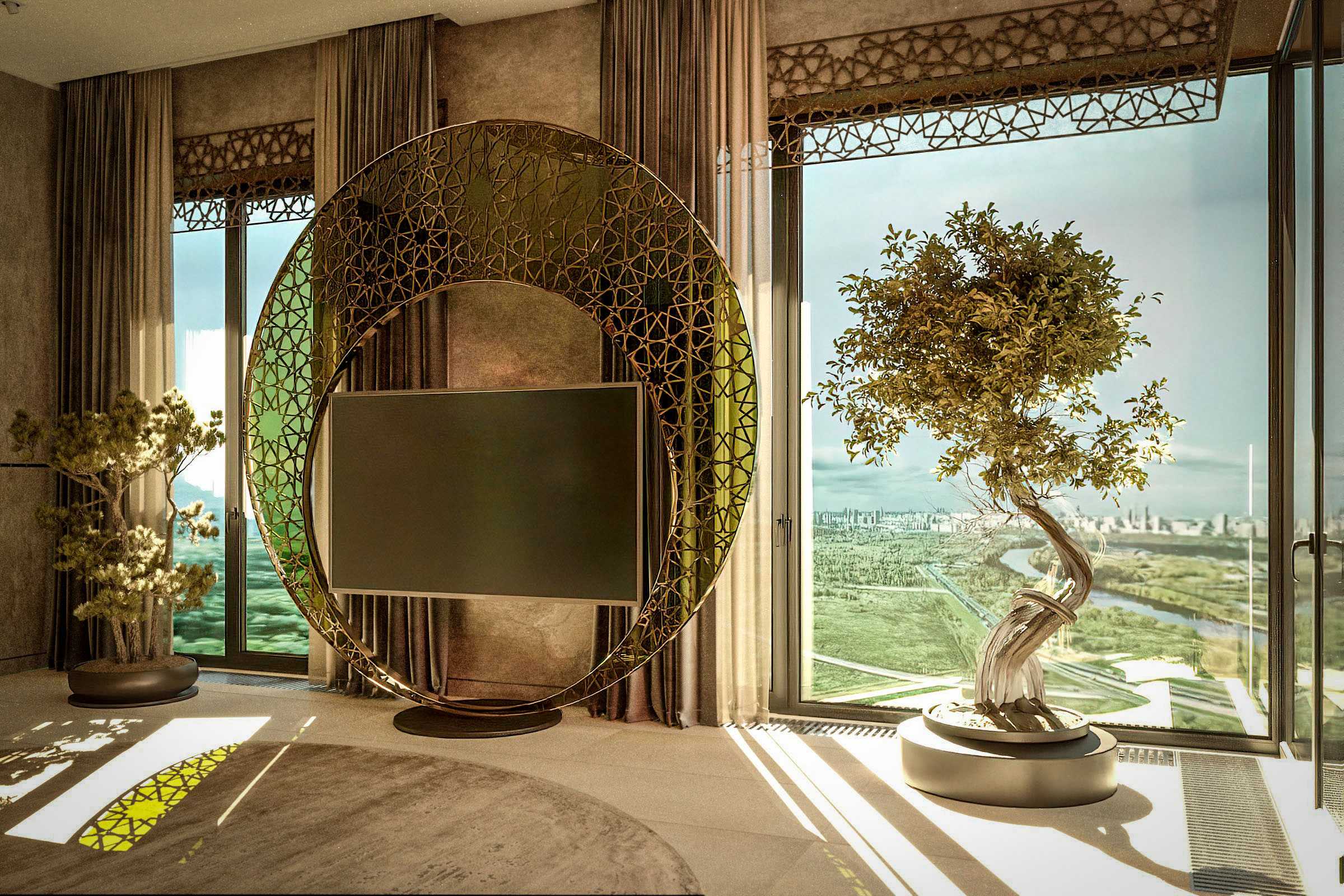 Дизайн квартиры в современном восточном стиле Москва ЖК Остров