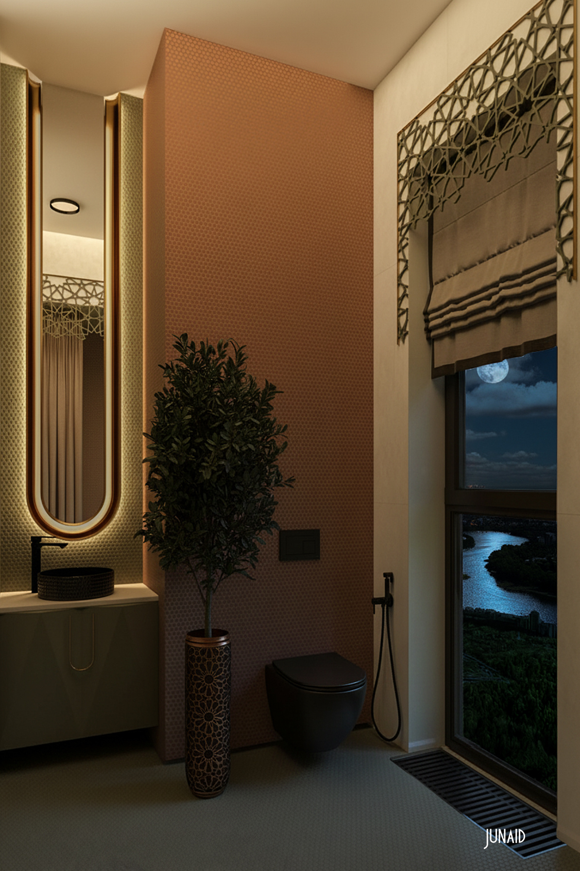 Дизайн квартиры в современном восточном стиле Москва ЖК Остров