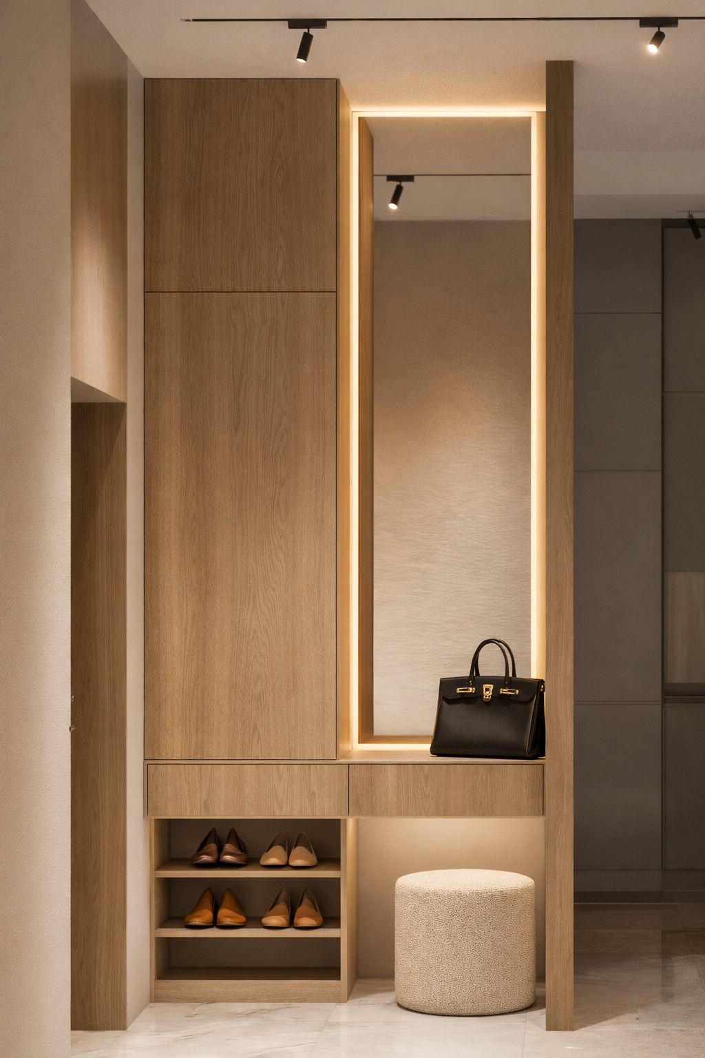 Минимализм и функциональность: Квартира 40м² для молодой пары в ЖК «Сердце Столицы»"