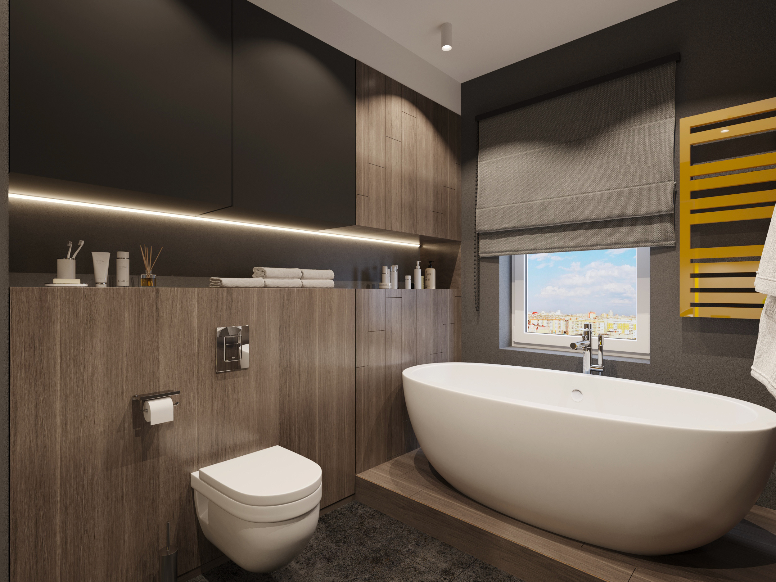 Квартира для молодой семьи в небоскребе