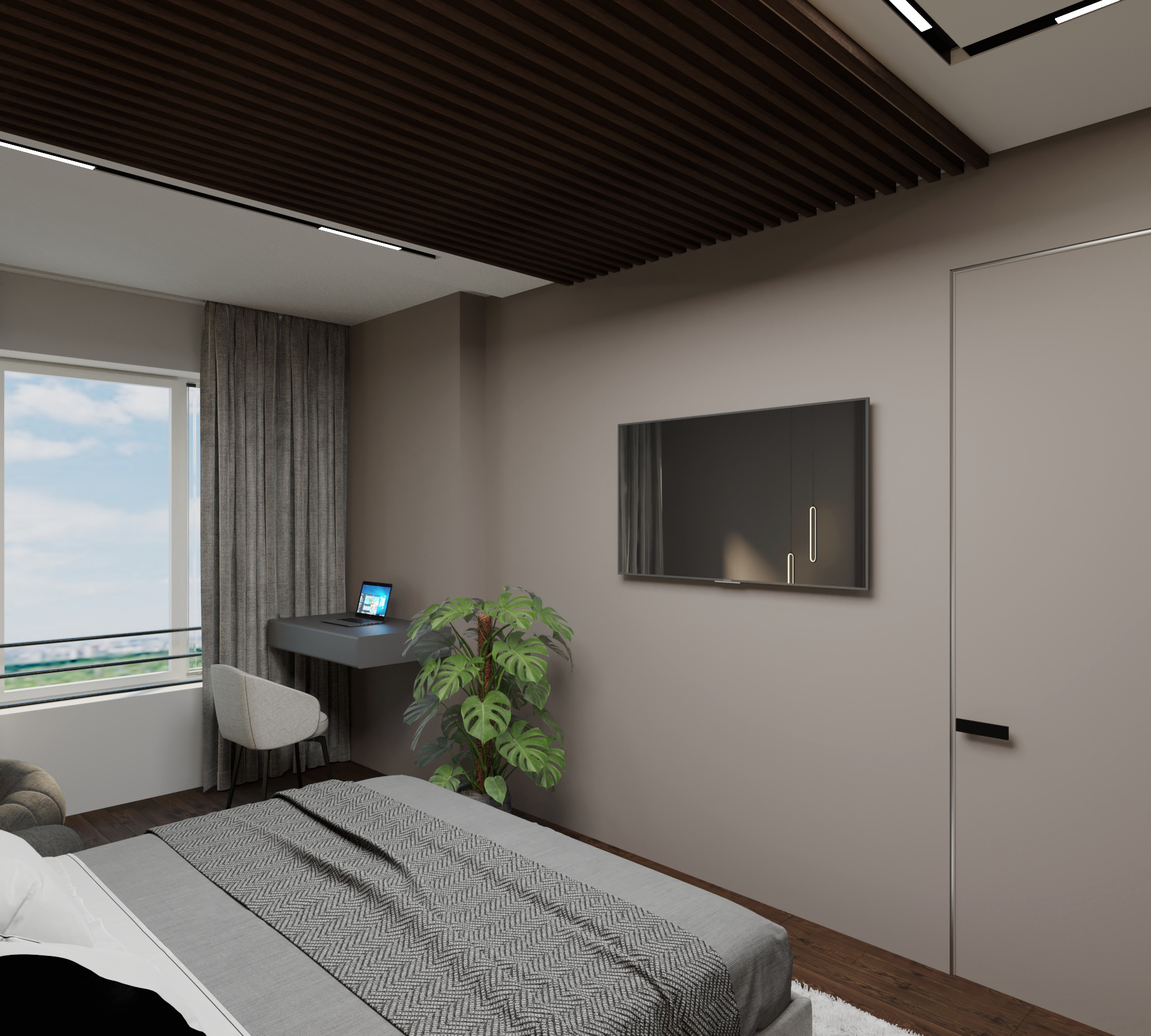 Квартира для молодой семьи в небоскребе