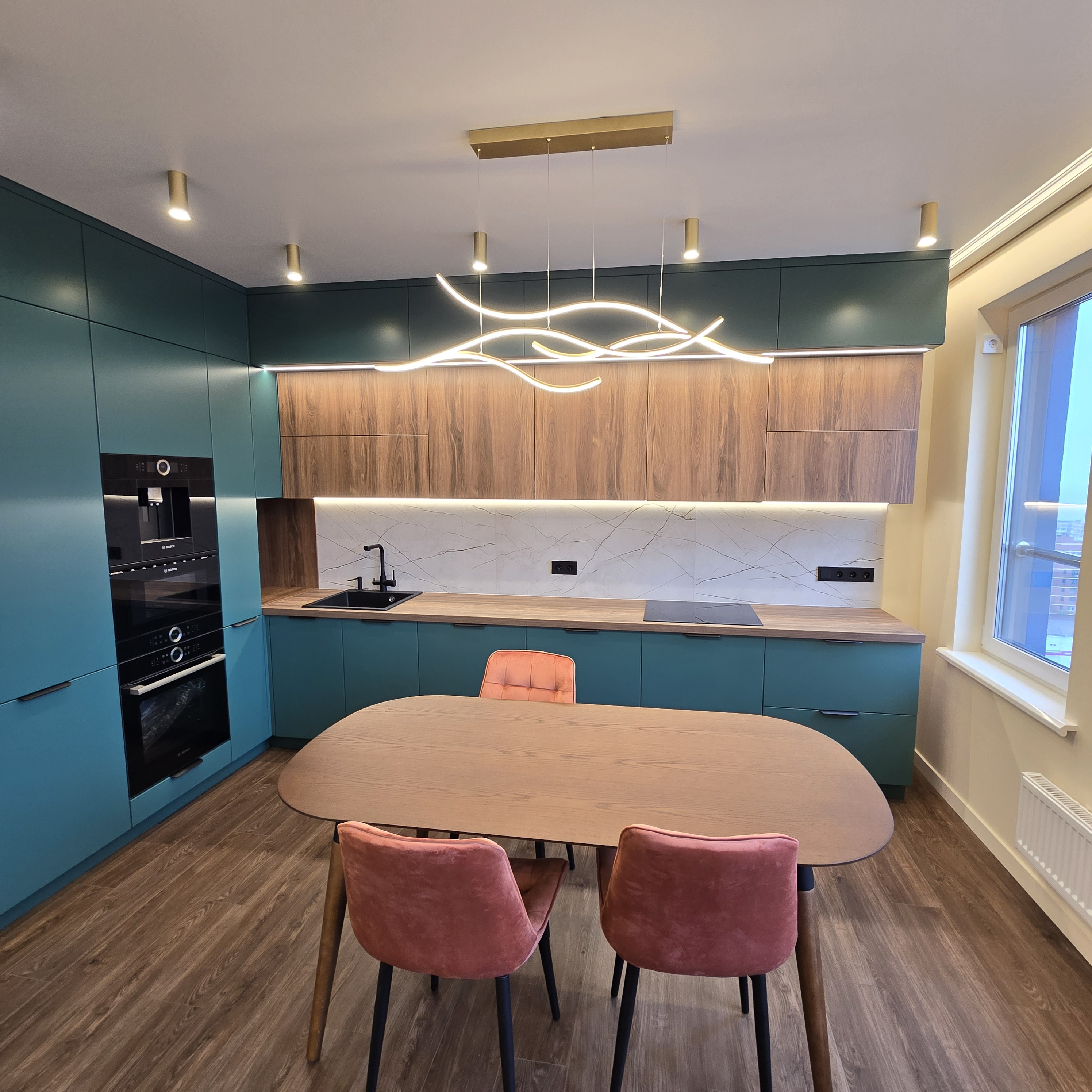 Обложка проекта: Ремонт в кухне-гостиной