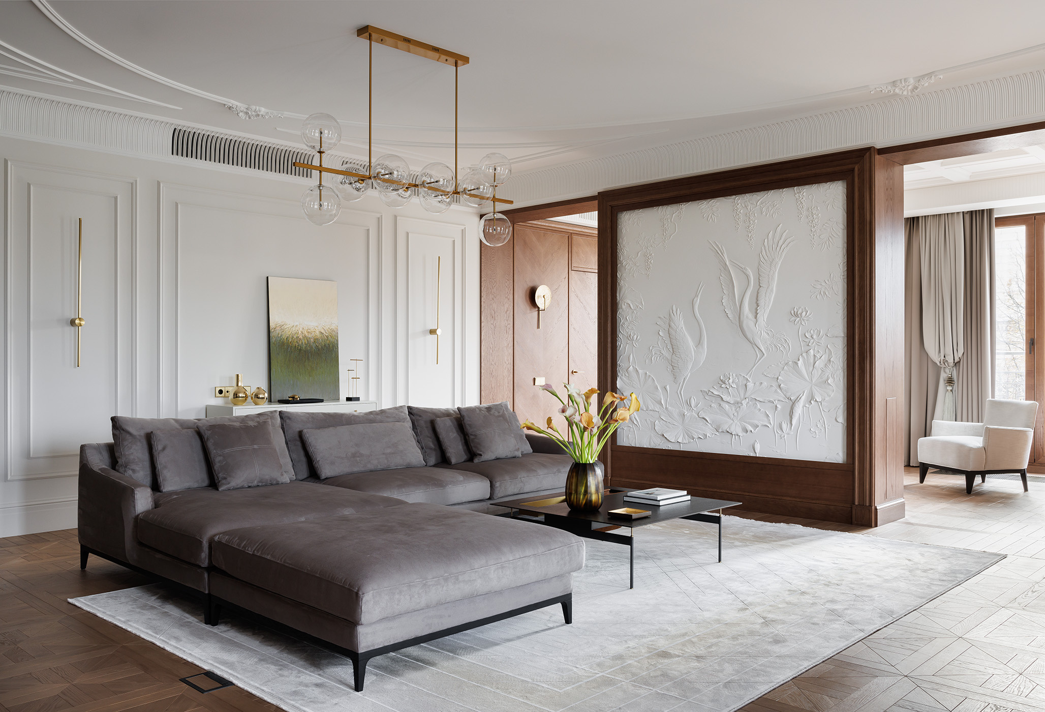 Квартира в светлых тонах 400 кв.м