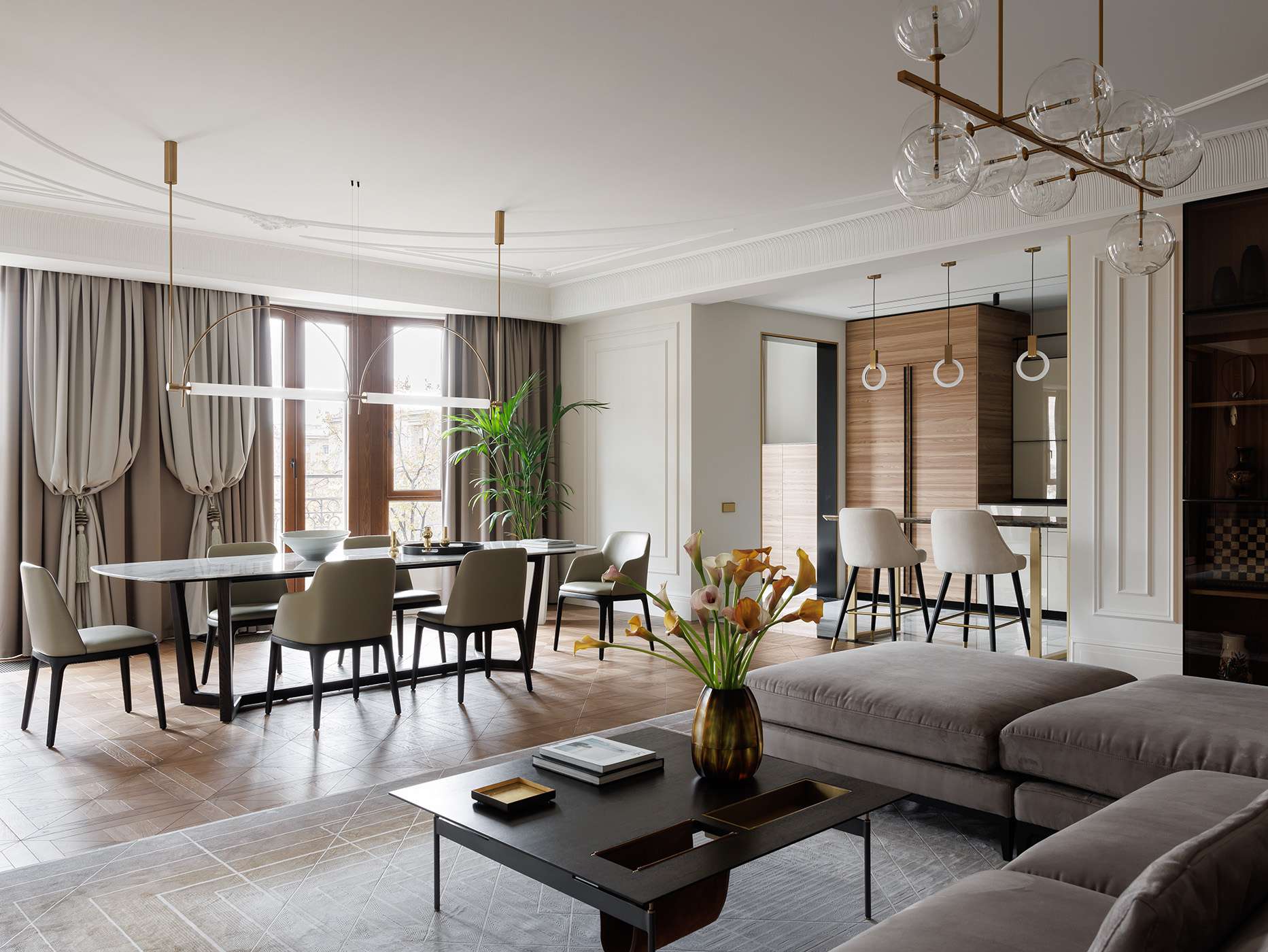 Квартира в светлых тонах 400 кв.м