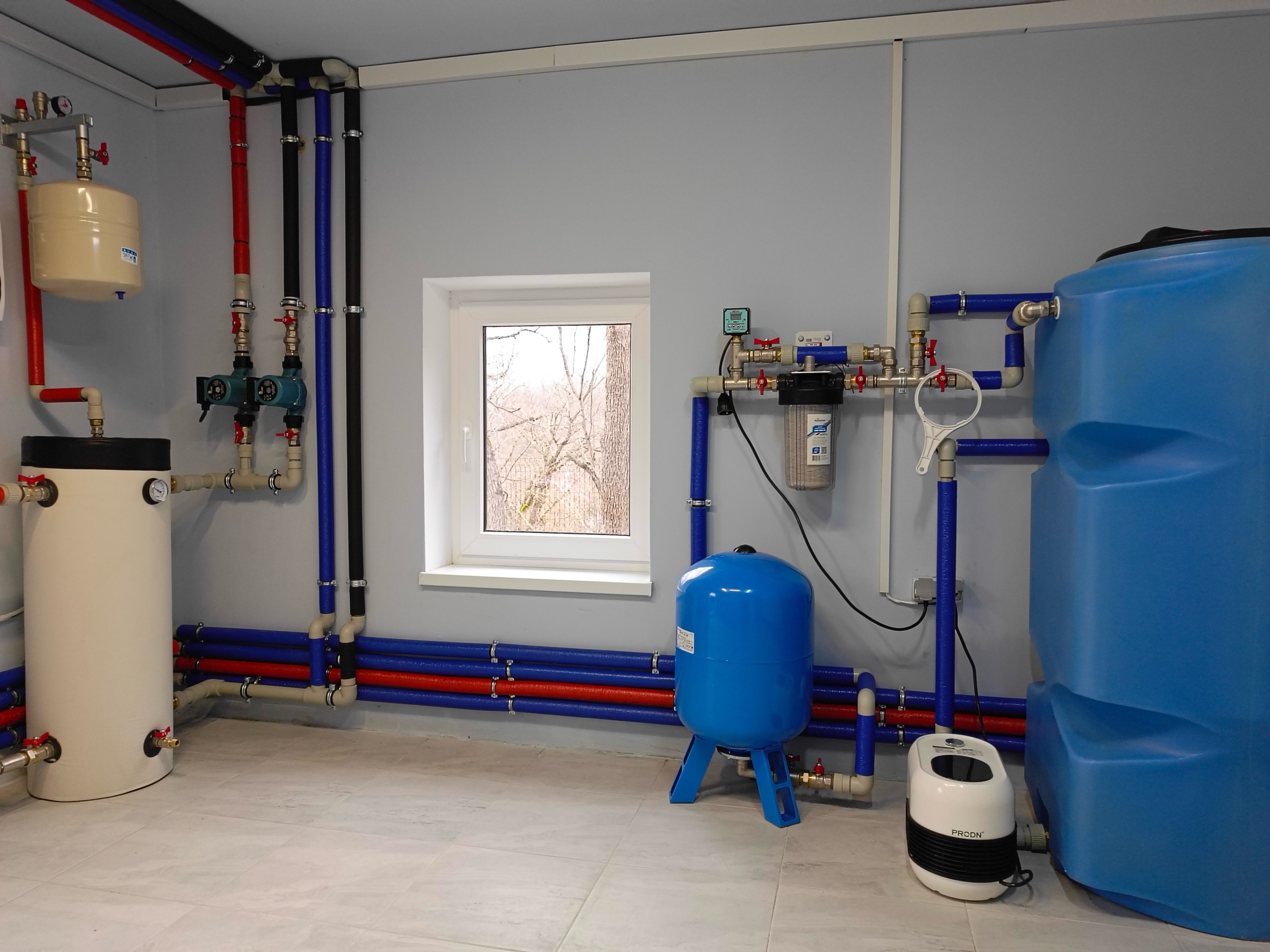 Небольшая котельная на тепловом насосе