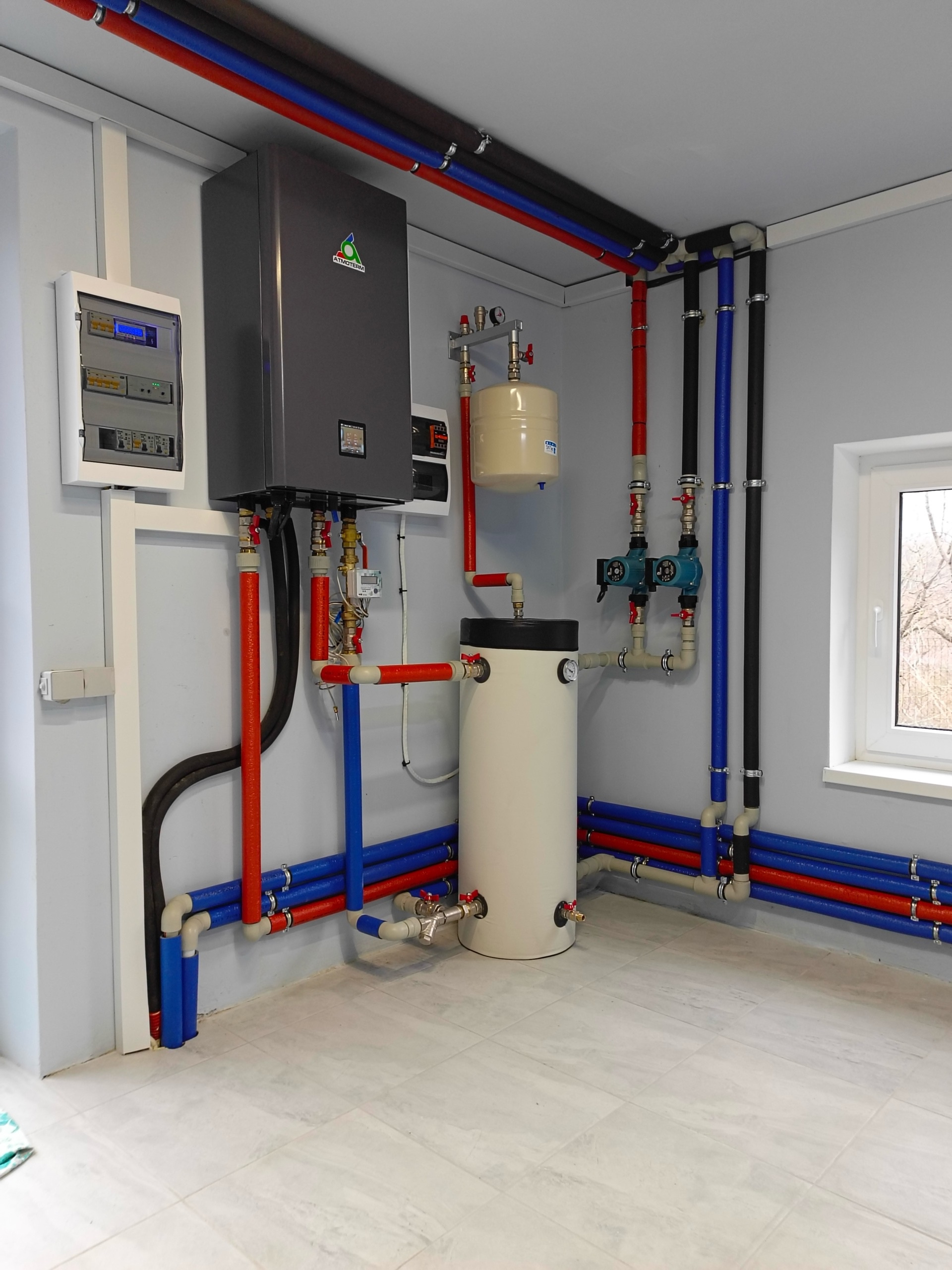 Небольшая котельная на тепловом насосе