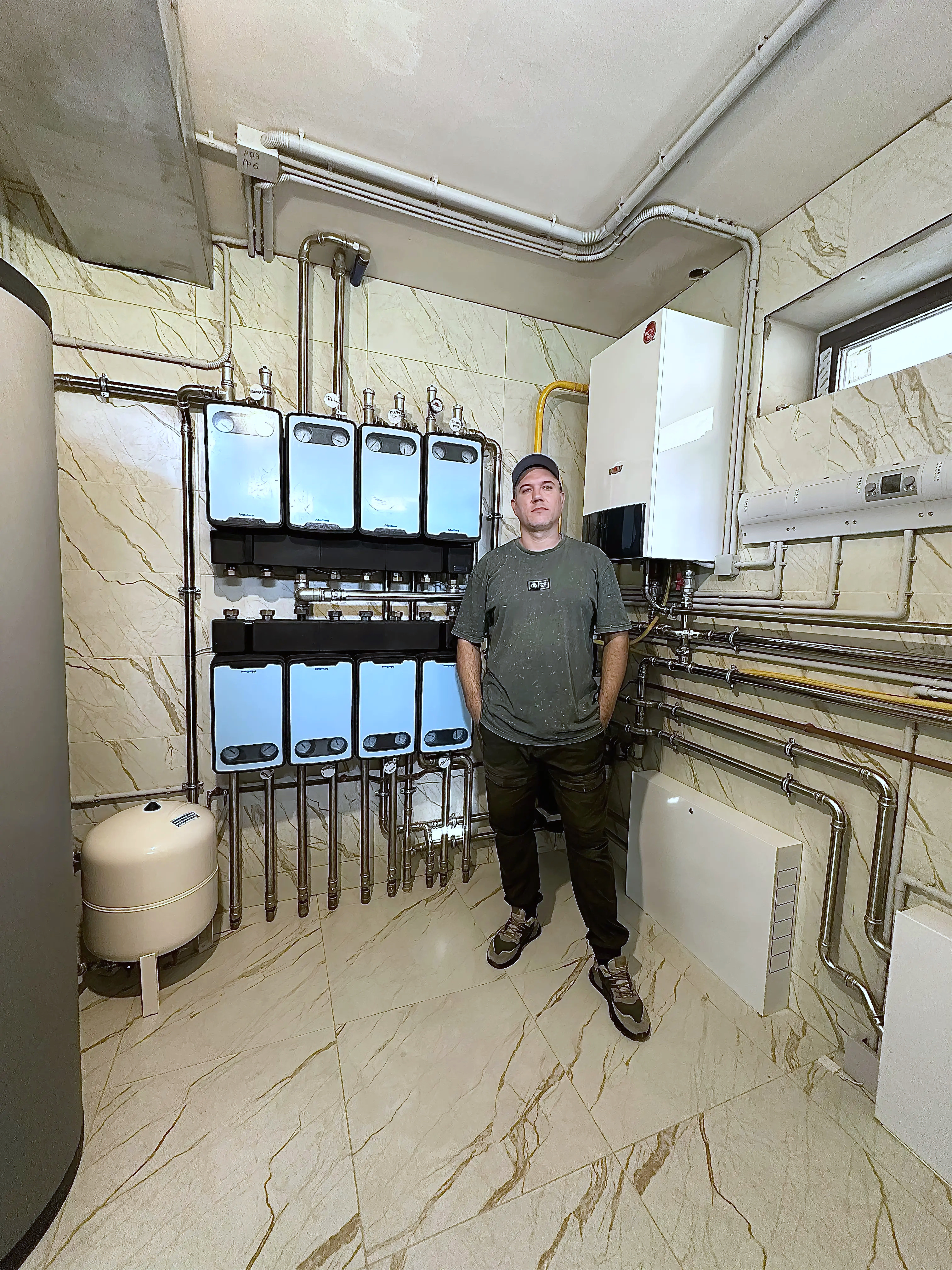 Обложка проекта: Котельная в доме 400 м2 на базе двух котлов Wolf с погодозависимой автоматизацией