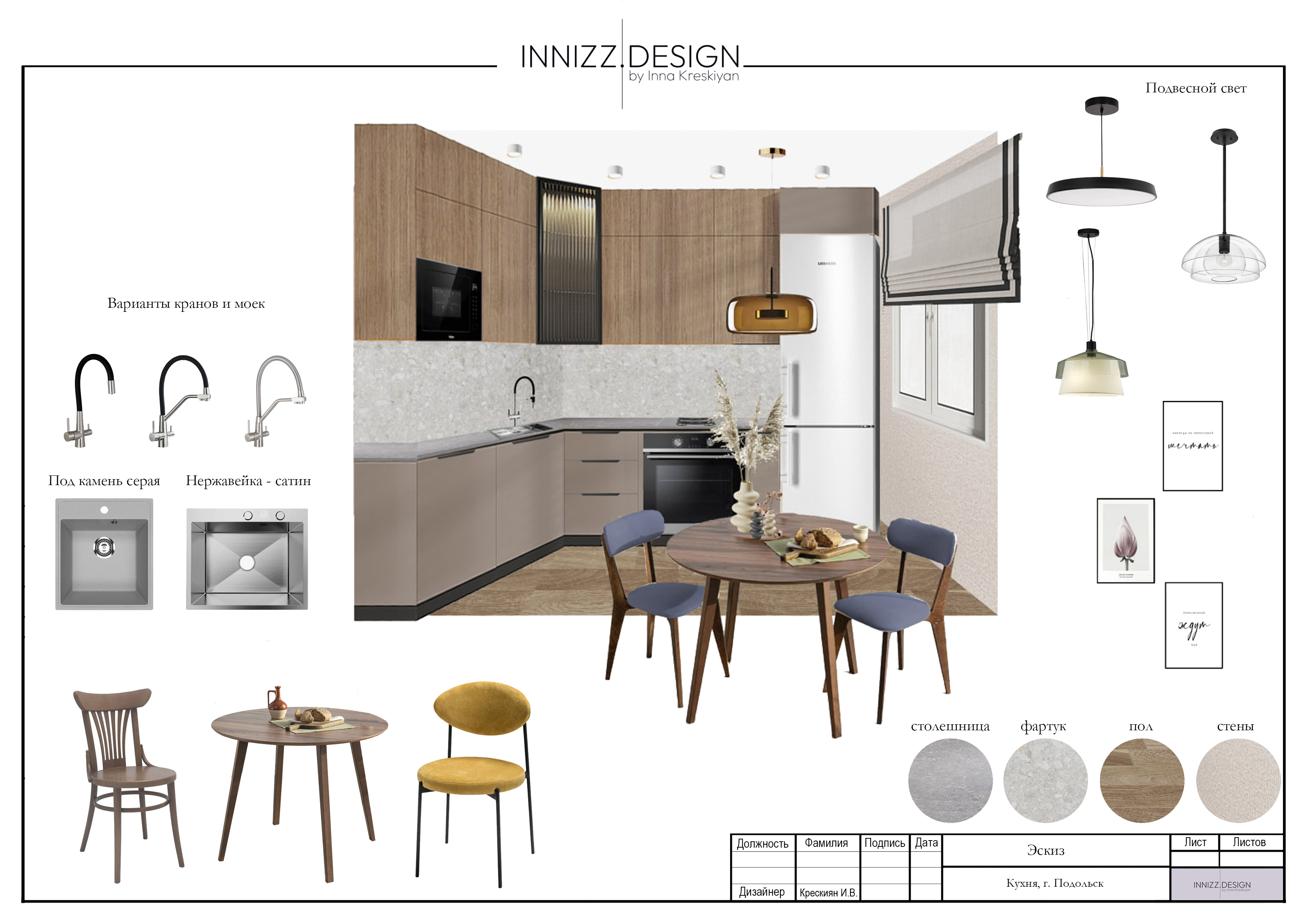 Обложка проекта: Кухня г. подольск