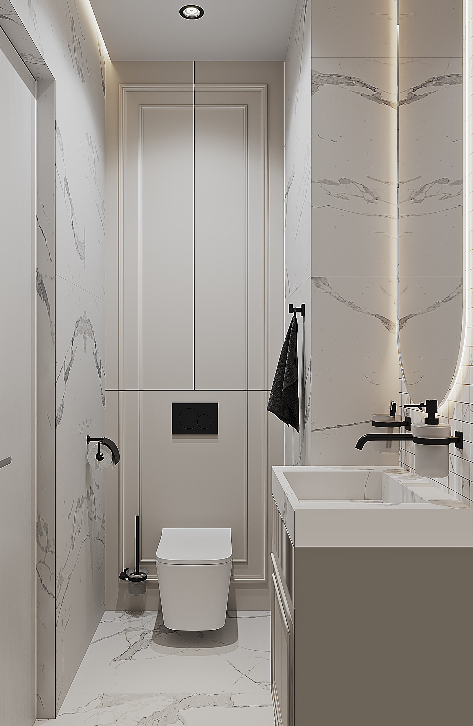 Обложка проекта: Сан.узел в светлых оттенках.