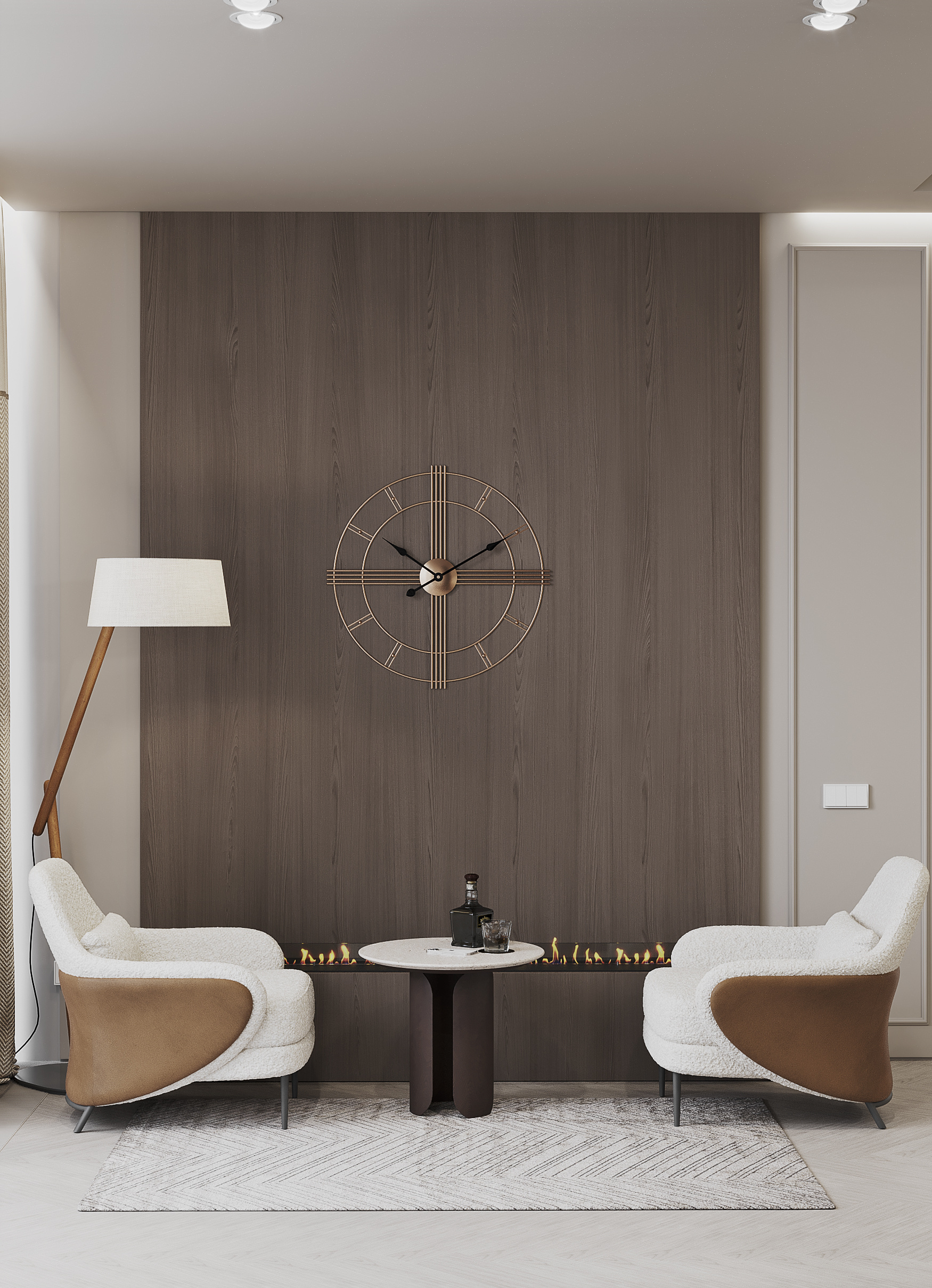 Обложка проекта: Кухня-гостиная в загородном доме.