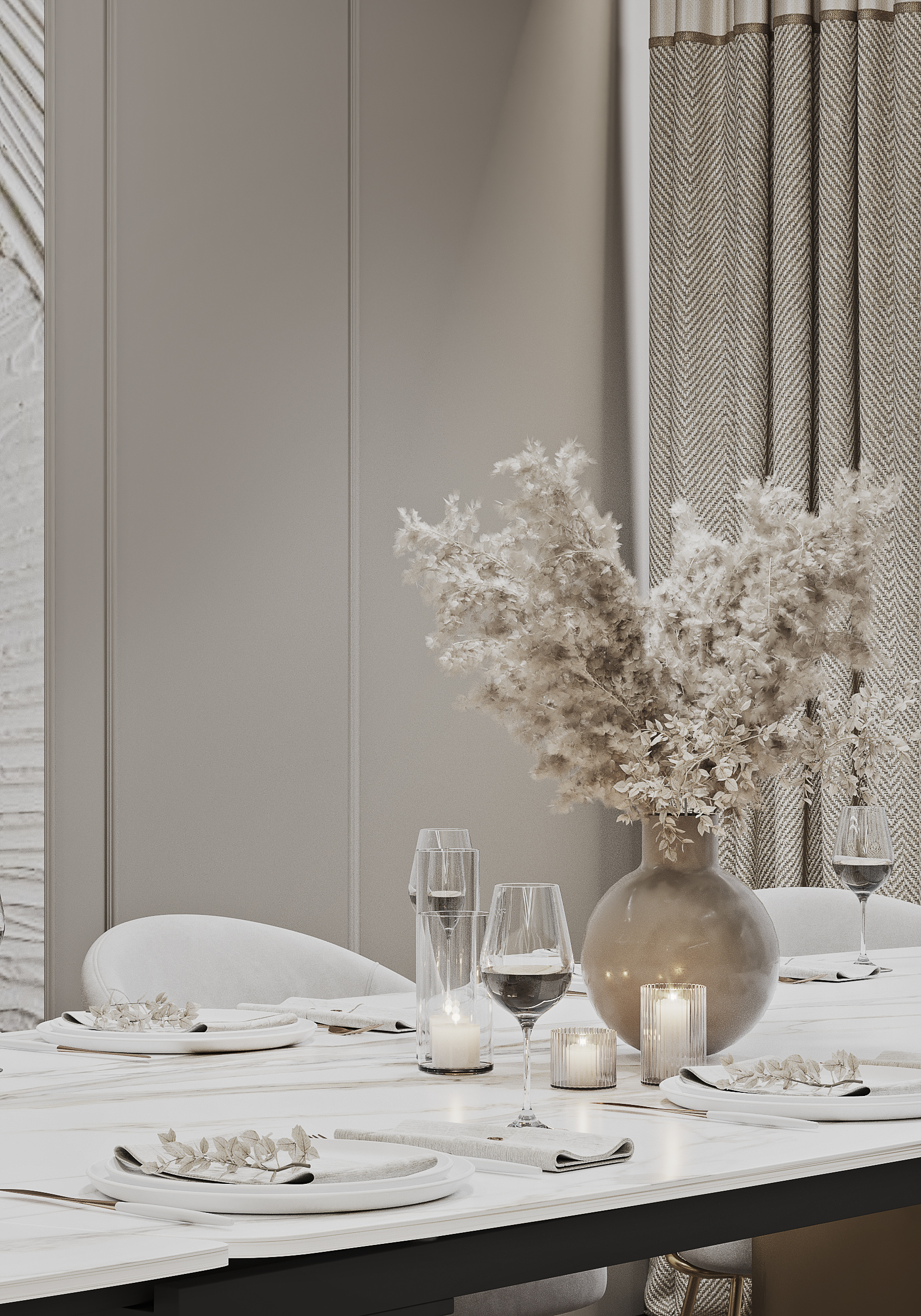 Кухня-гостиная в загородном доме.