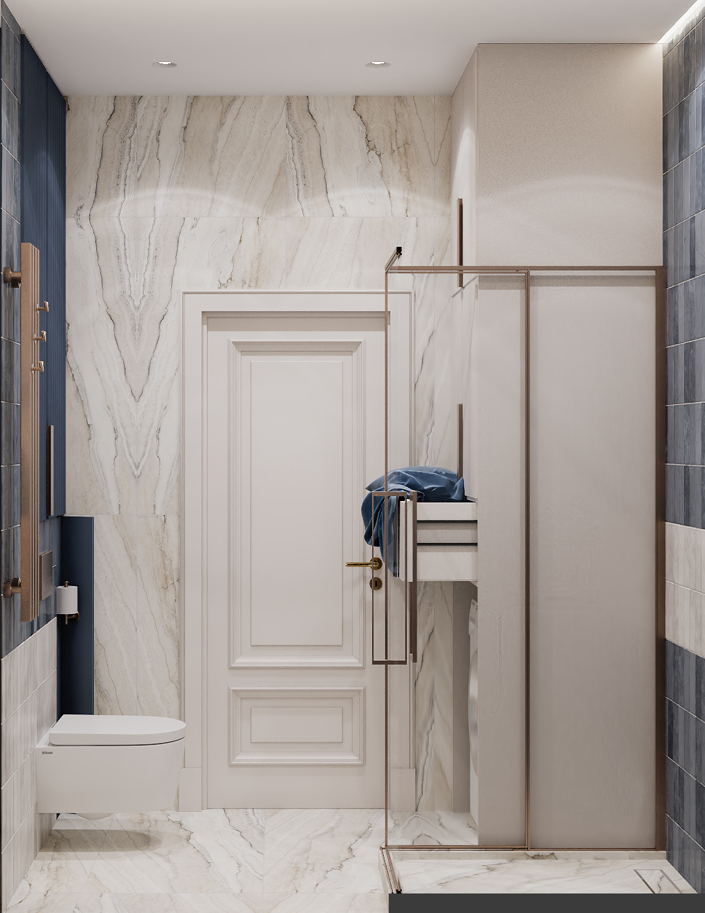 Дизайн квартиры в светлых тонах 45 кв. м.