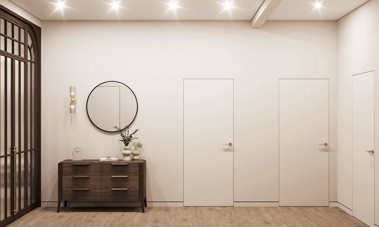 Современный интерьер квартиры 65 м² в светлых тонах