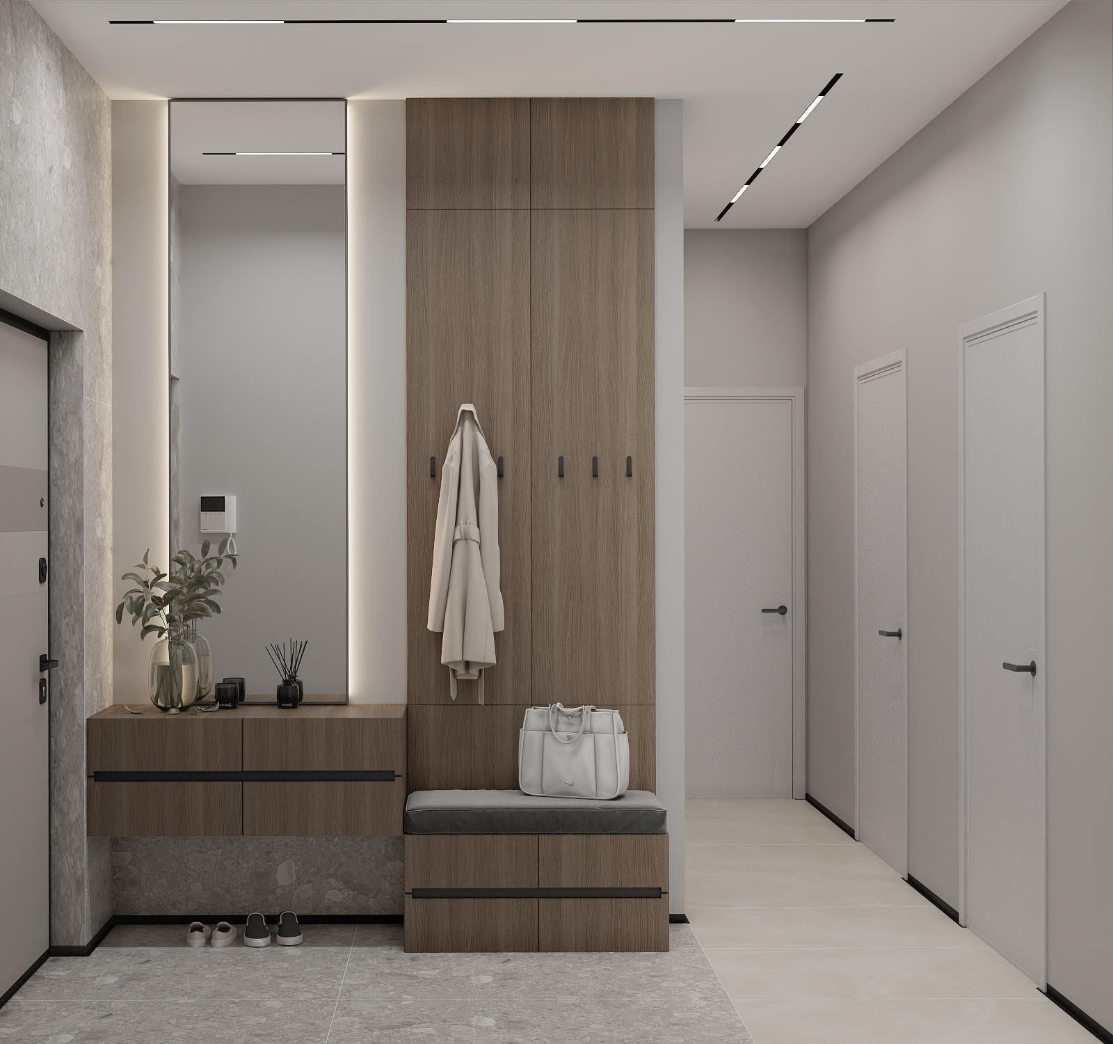 Светлая современная квартира 70 квадратных метров