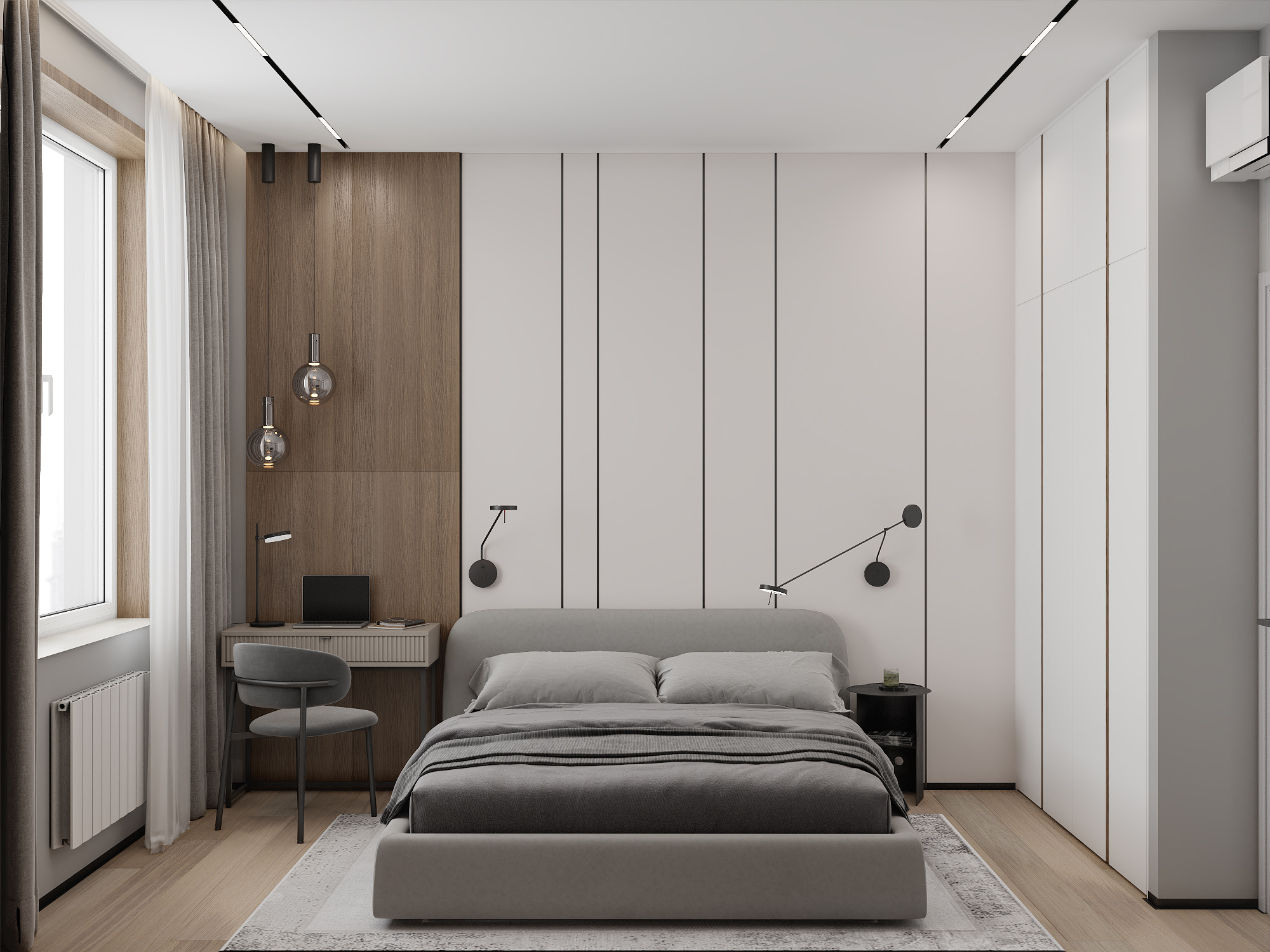 Светлая современная квартира 70 квадратных метров