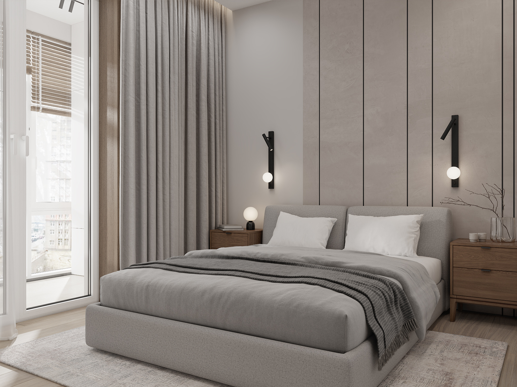 Светлая современная квартира 70 квадратных метров