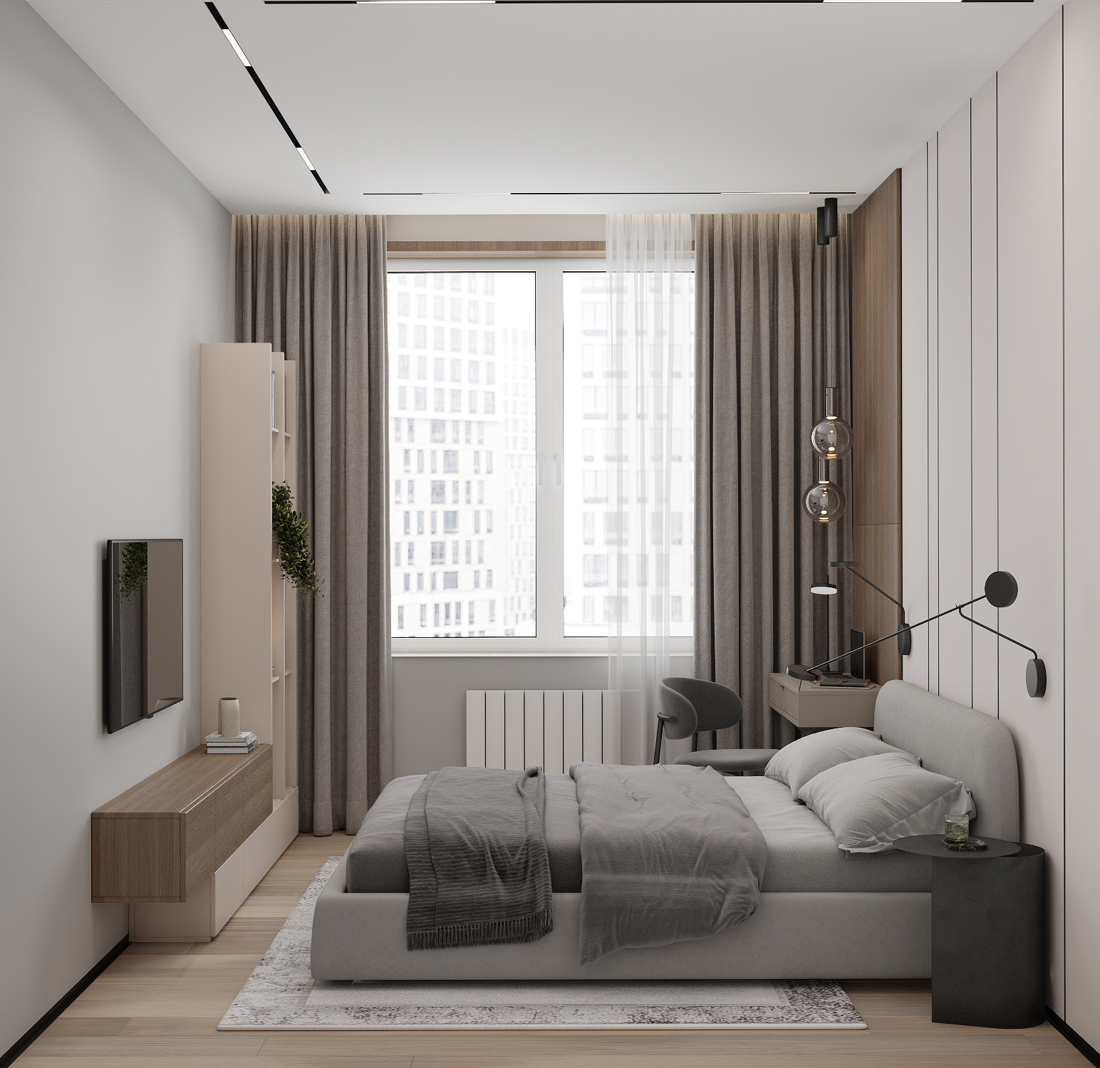 Светлая современная квартира 70 квадратных метров