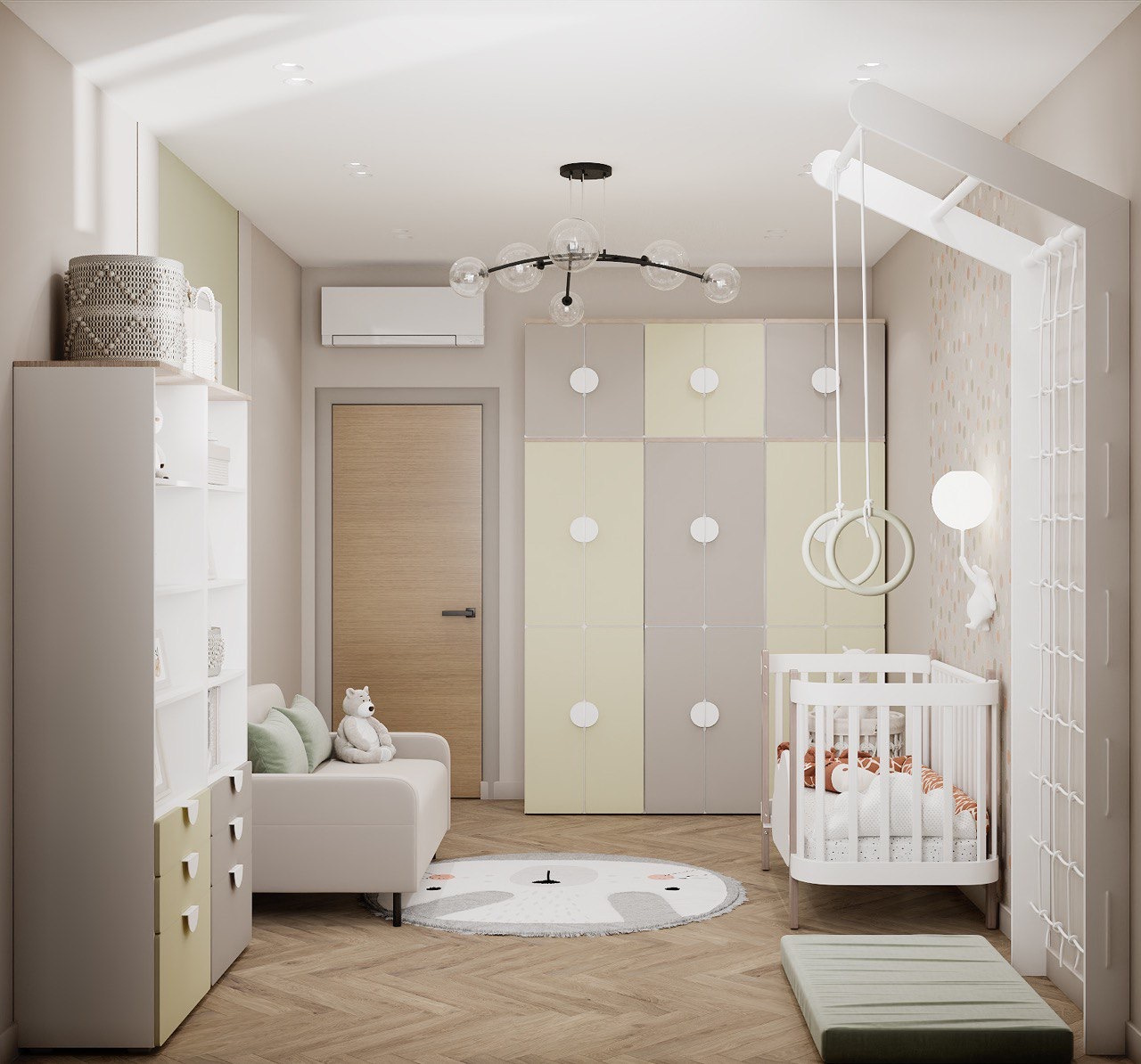 Светлая современная квартира в Москве 96 квадратных метров