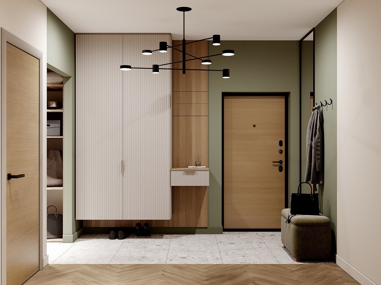 Светлая современная квартира в Москве 96 квадратных метров