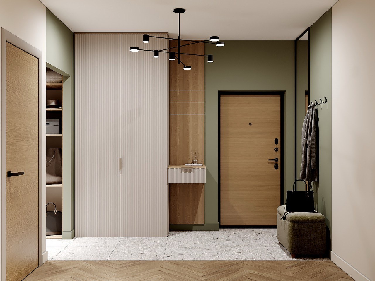 Светлая современная квартира в Москве 96 квадратных метров