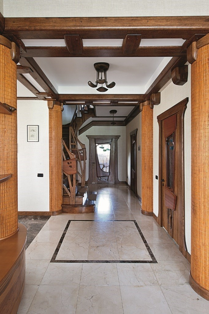 House in front of national park