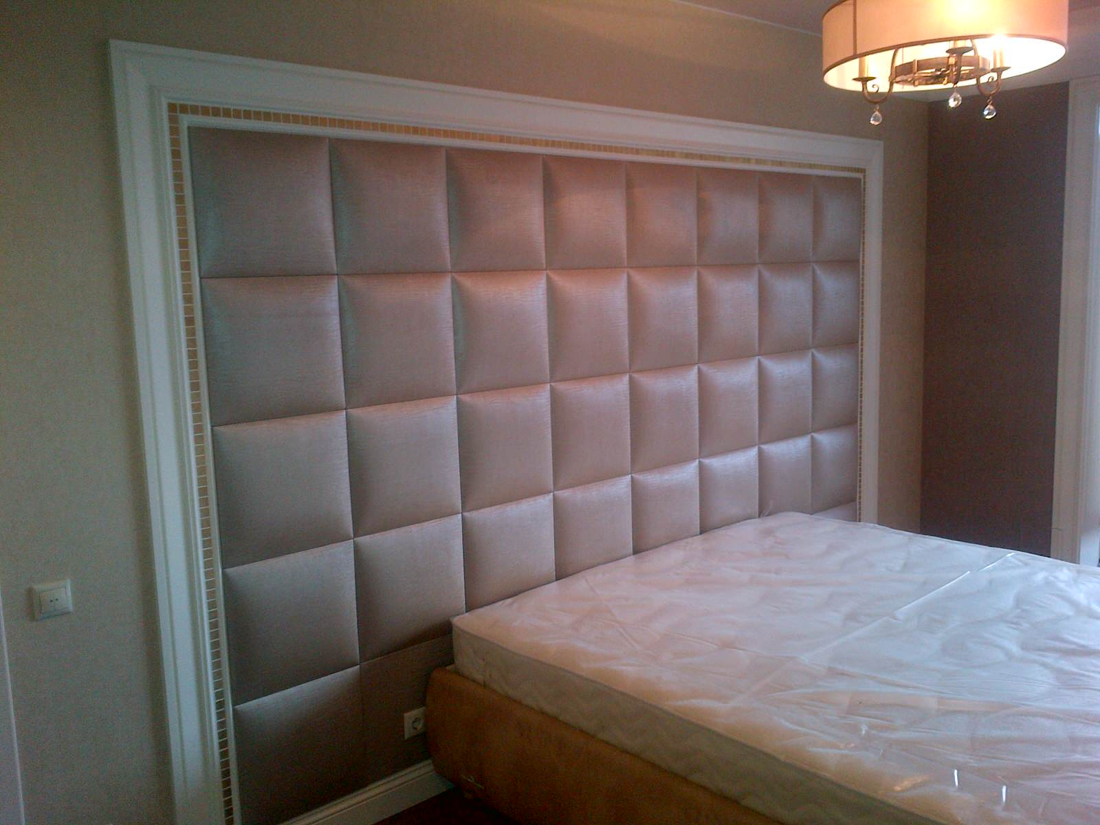Leather wall panel