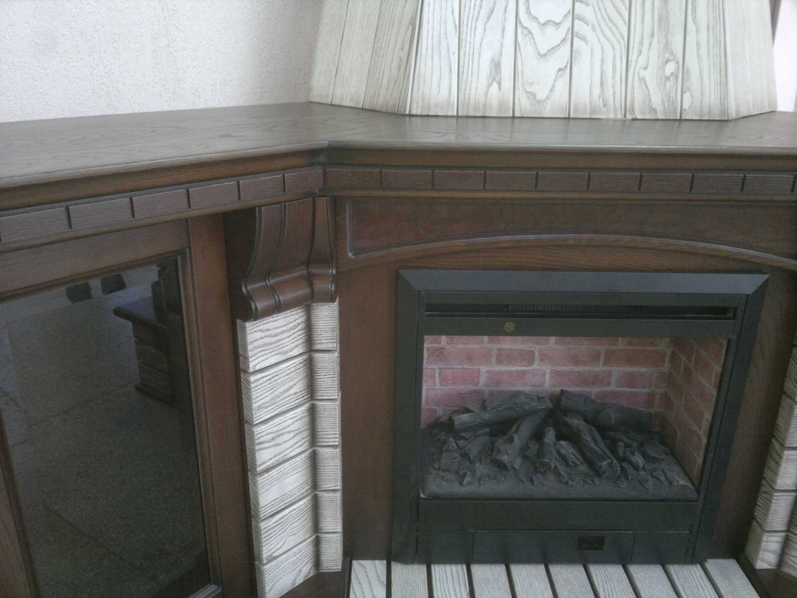corner fireplace
