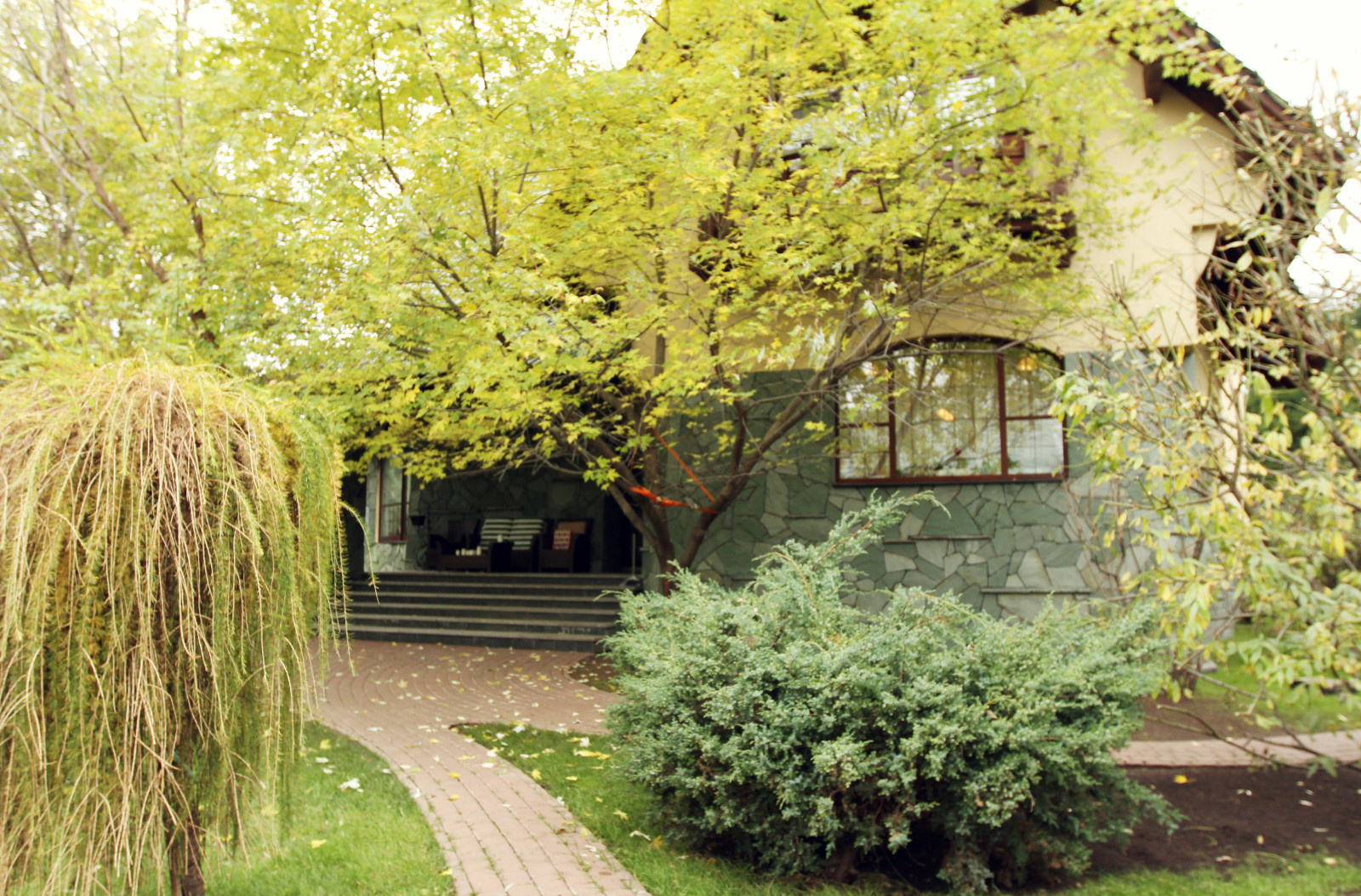 House on pond