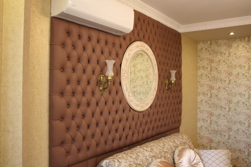 Leather wall tiles
