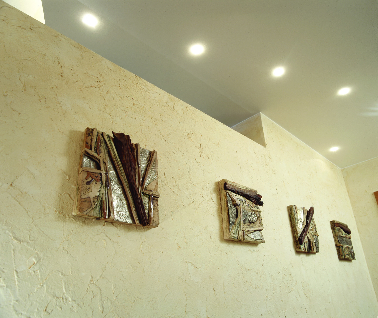 Ceramic panels with wood