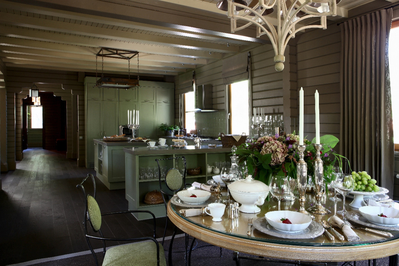 Houzz тур: Дом в духе русской дачи в красках, заимствованных у природы